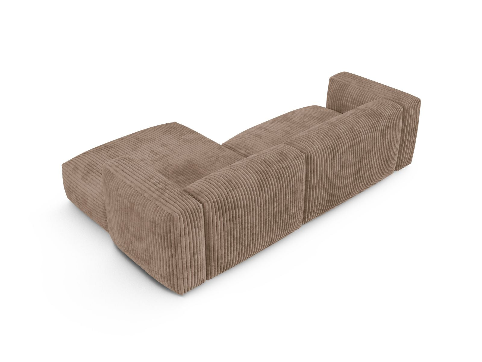 Modernes 2-Sitzer Ecksofa Martina in Acorn-Tilia, perfekt für gemütliche Abende und stilvolle Einrichtung. Hochwertige Materialien von Micadoni.
