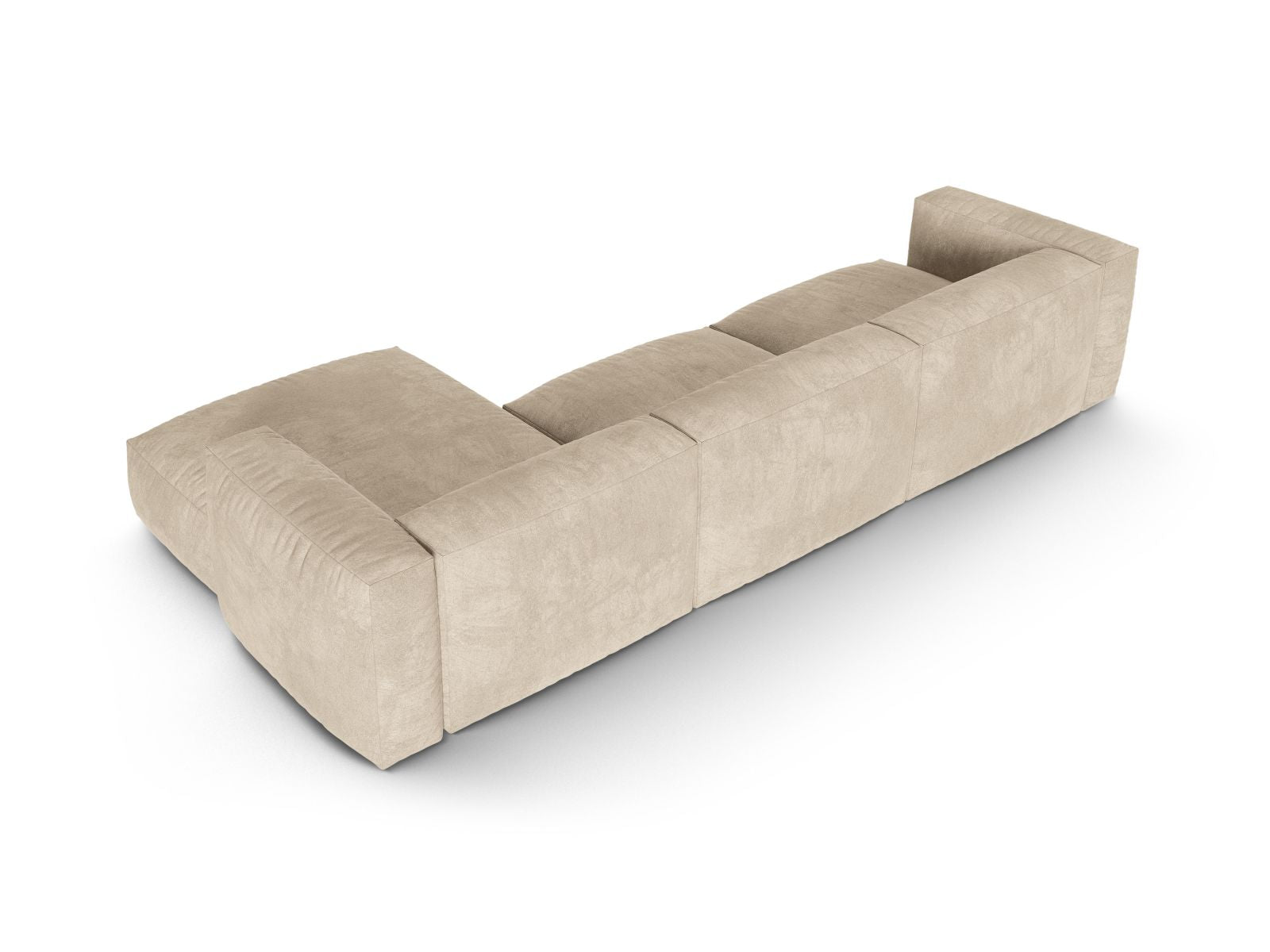 Beige XL Ecksofa Martina von Micadoni, großzügig und modern, perfekt für gesellige Abende und elegantes Wohnen.
