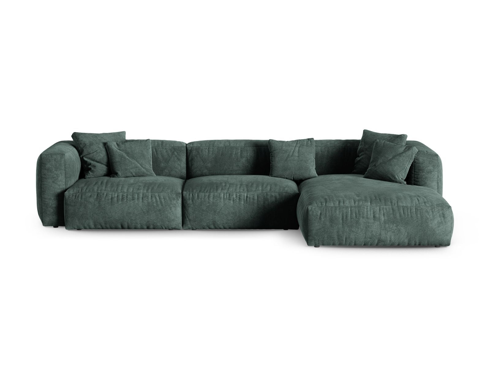 3-Sitzer XL Modular Ecksofa rechts Martina in Petrol-Vogue präsentiert im Onlineshop von KAQTU Design AG. Ecksofa rechts ist von Micadoni