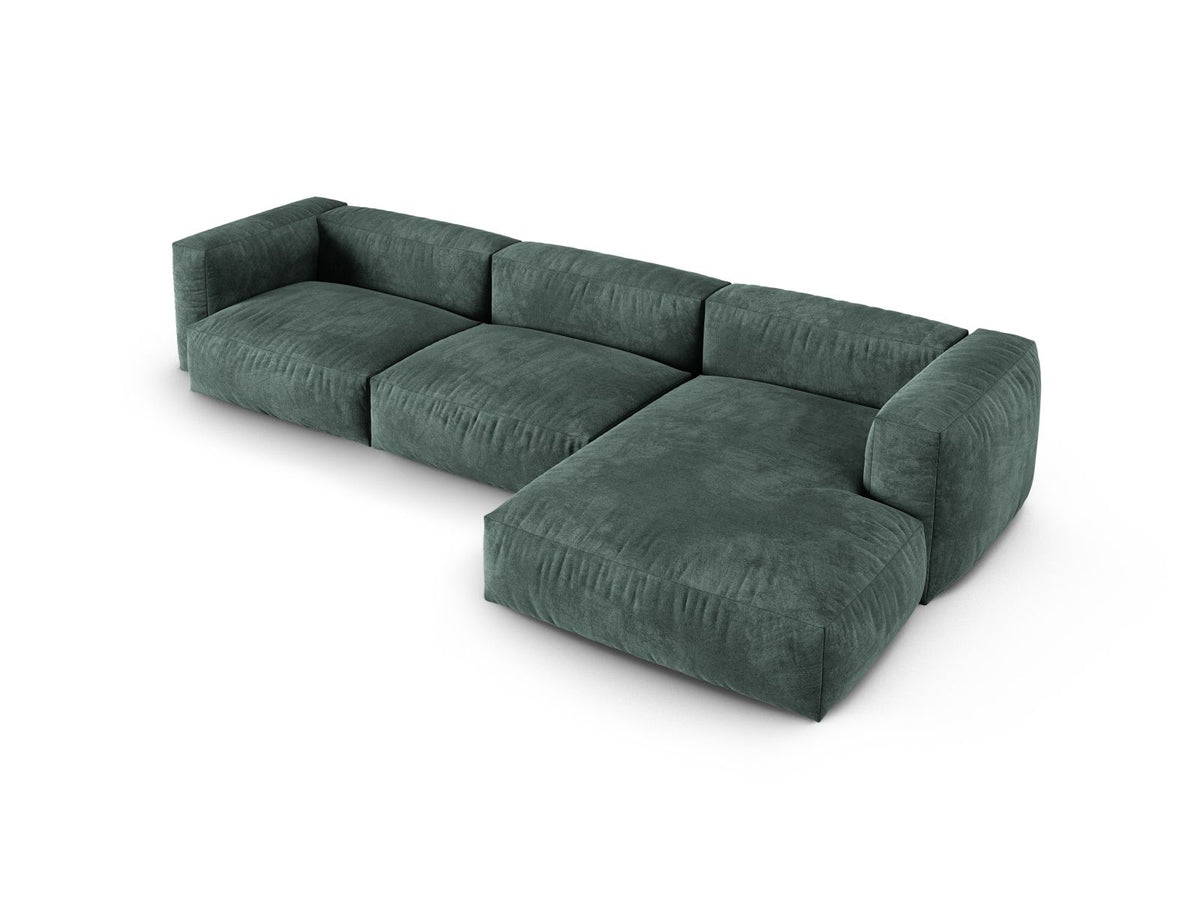 3-Sitzer XL Modular Ecksofa rechts Martina in Petrol-Vogue präsentiert im Onlineshop von KAQTU Design AG. Ecksofa rechts ist von Micadoni