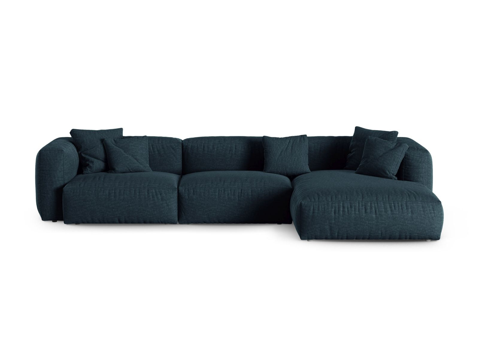 3-Sitzer Ecksofa rechts XL Martina in Blue Jeans-Boston präsentiert im Onlineshop von KAQTU Design AG. Ecksofa rechts ist von Micadoni