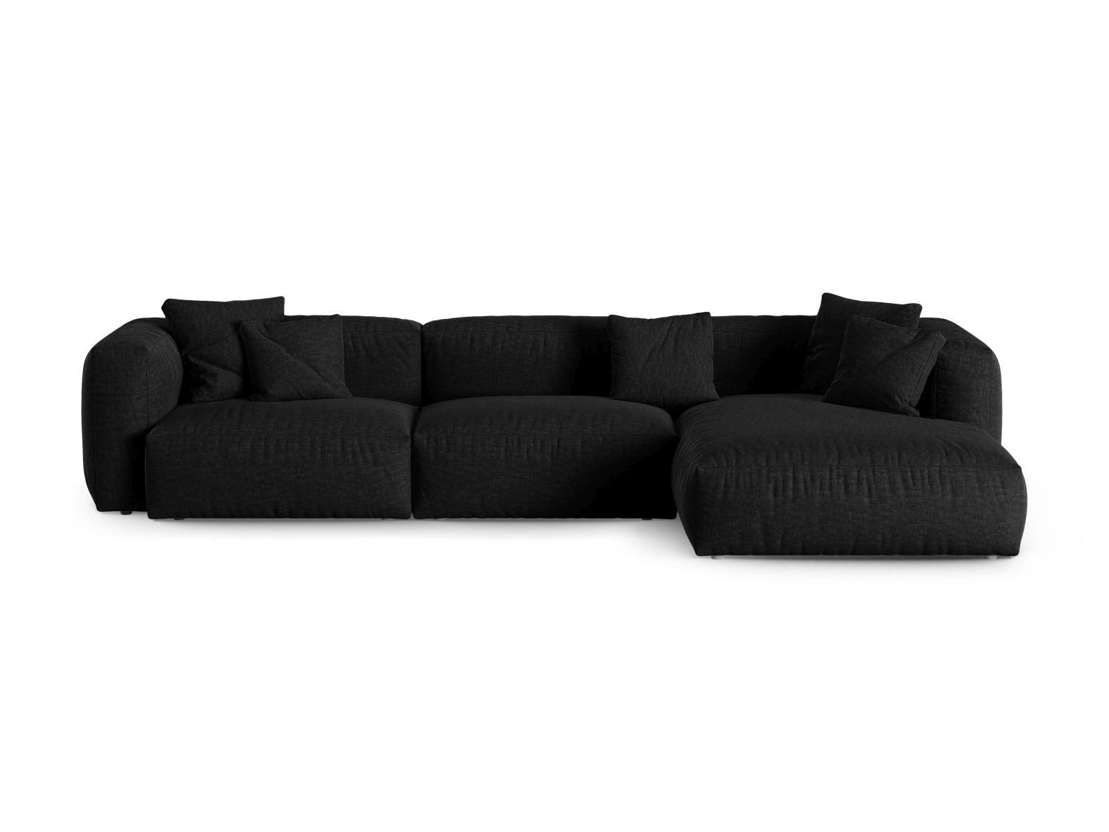 3-Sitzer Ecksofa rechts XL Martina in Black-Boston präsentiert im Onlineshop von KAQTU Design AG. Ecksofa rechts ist von Micadoni