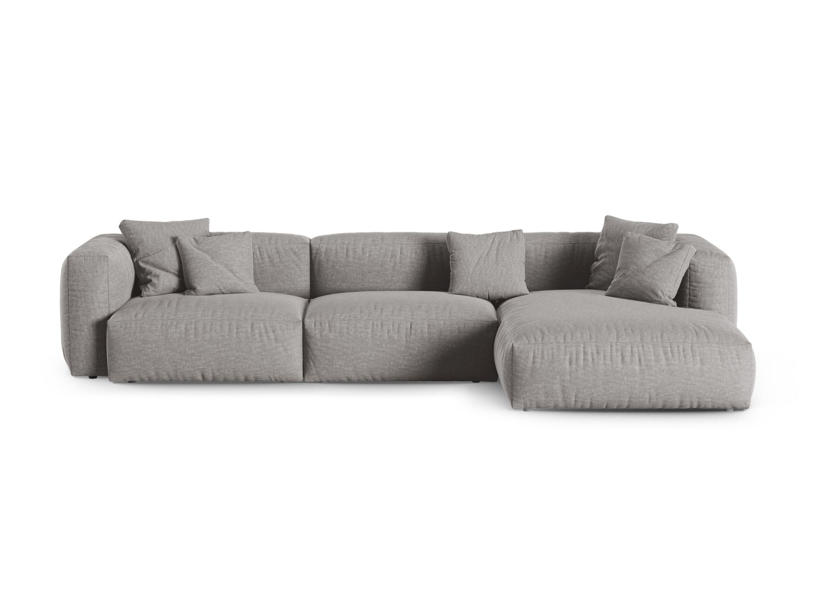 3-Sitzer Ecksofa rechts XL Martina in Light Grey-Boston präsentiert im Onlineshop von KAQTU Design AG. Ecksofa rechts ist von Micadoni