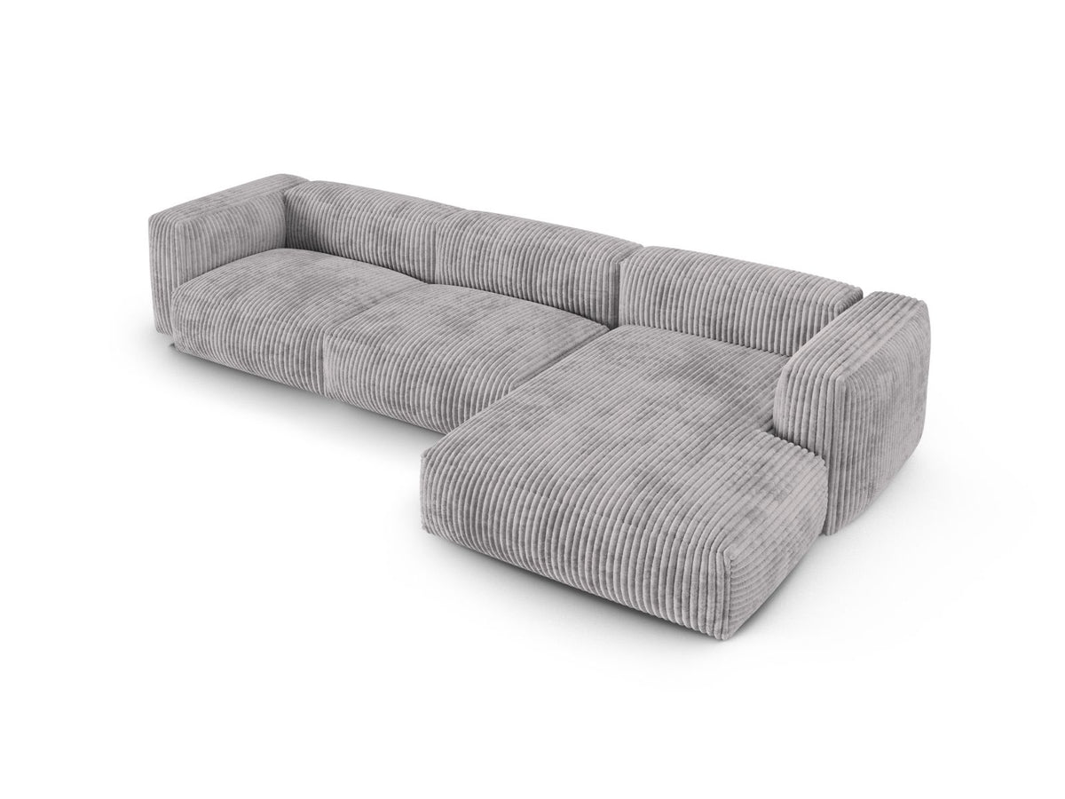 3-Sitzer Ecksofa rechts XL Martina in Light Grey-Tilia präsentiert im Onlineshop von KAQTU Design AG. Ecksofa rechts ist von Micadoni