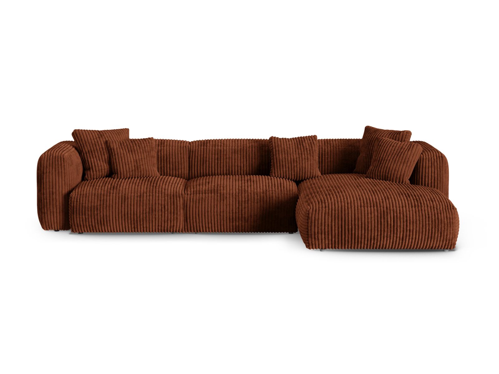 3-Sitzer Ecksofa rechts XL Martina in Brick-Tilia präsentiert im Onlineshop von KAQTU Design AG. Ecksofa rechts ist von Micadoni