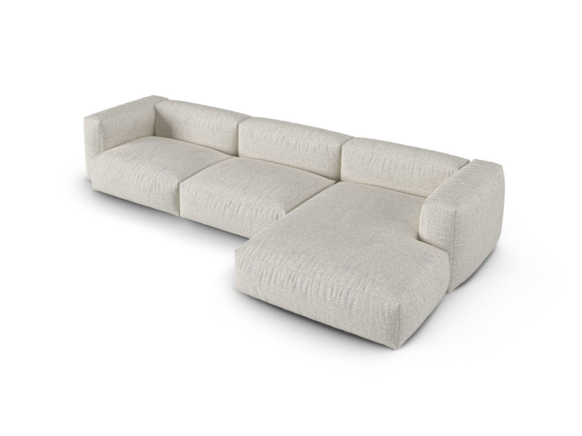 3-Sitzer XL Modular Ecksofa rechts Martina in Grey Beige Melange-Monet präsentiert im Onlineshop von KAQTU Design AG. Ecksofa rechts ist von Micadoni