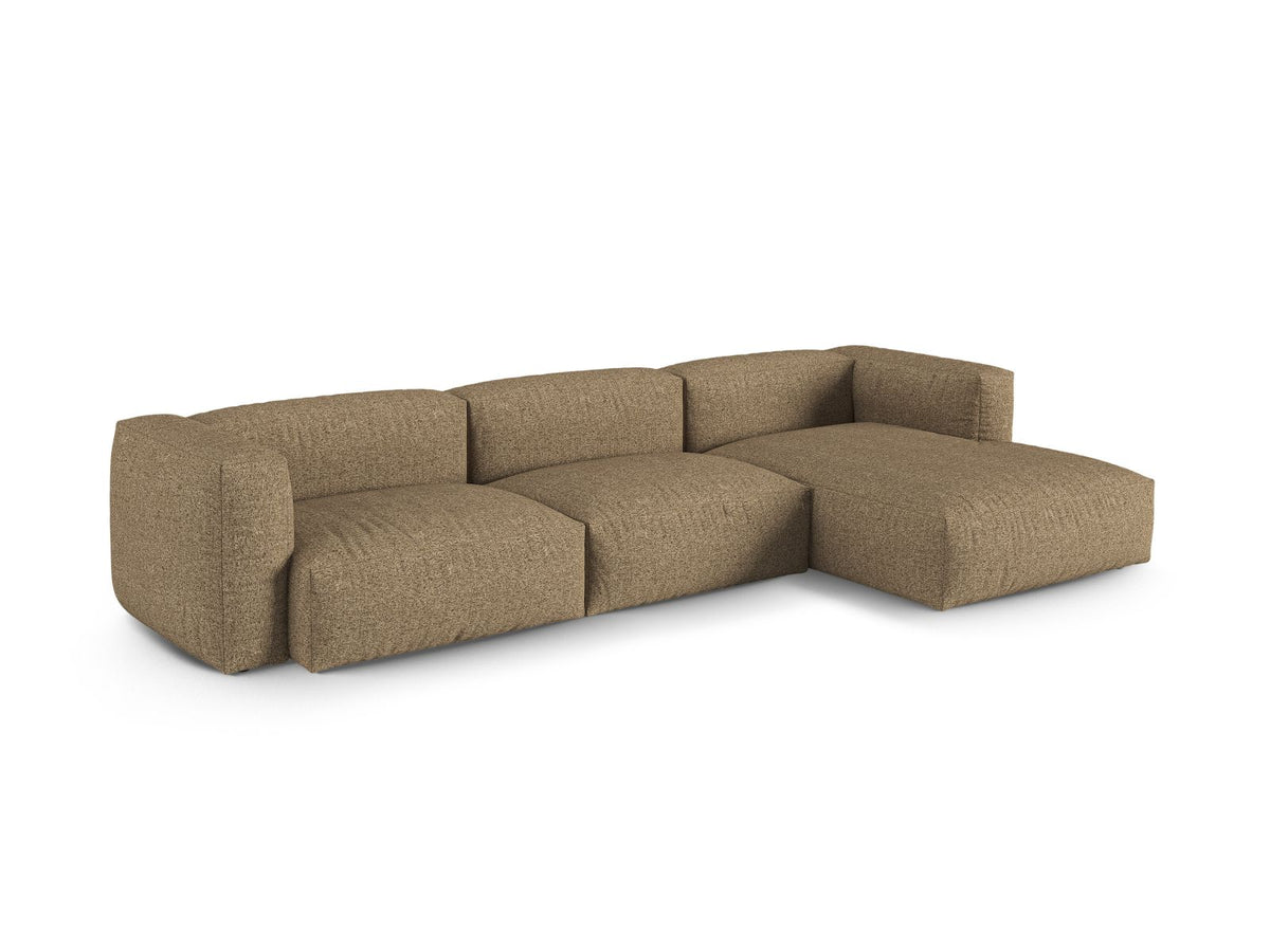 3-Sitzer XL Modular Ecksofa rechts Martina in Cappuccino-Monet präsentiert im Onlineshop von KAQTU Design AG. Ecksofa rechts ist von Micadoni