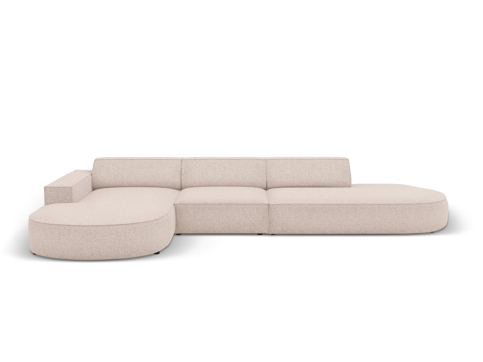 Jodie Modulares Ecksofa links 4 Sitzer in Beige präsentiert im Onlineshop von KAQTU Design AG. Ecksofa links ist von Micadoni