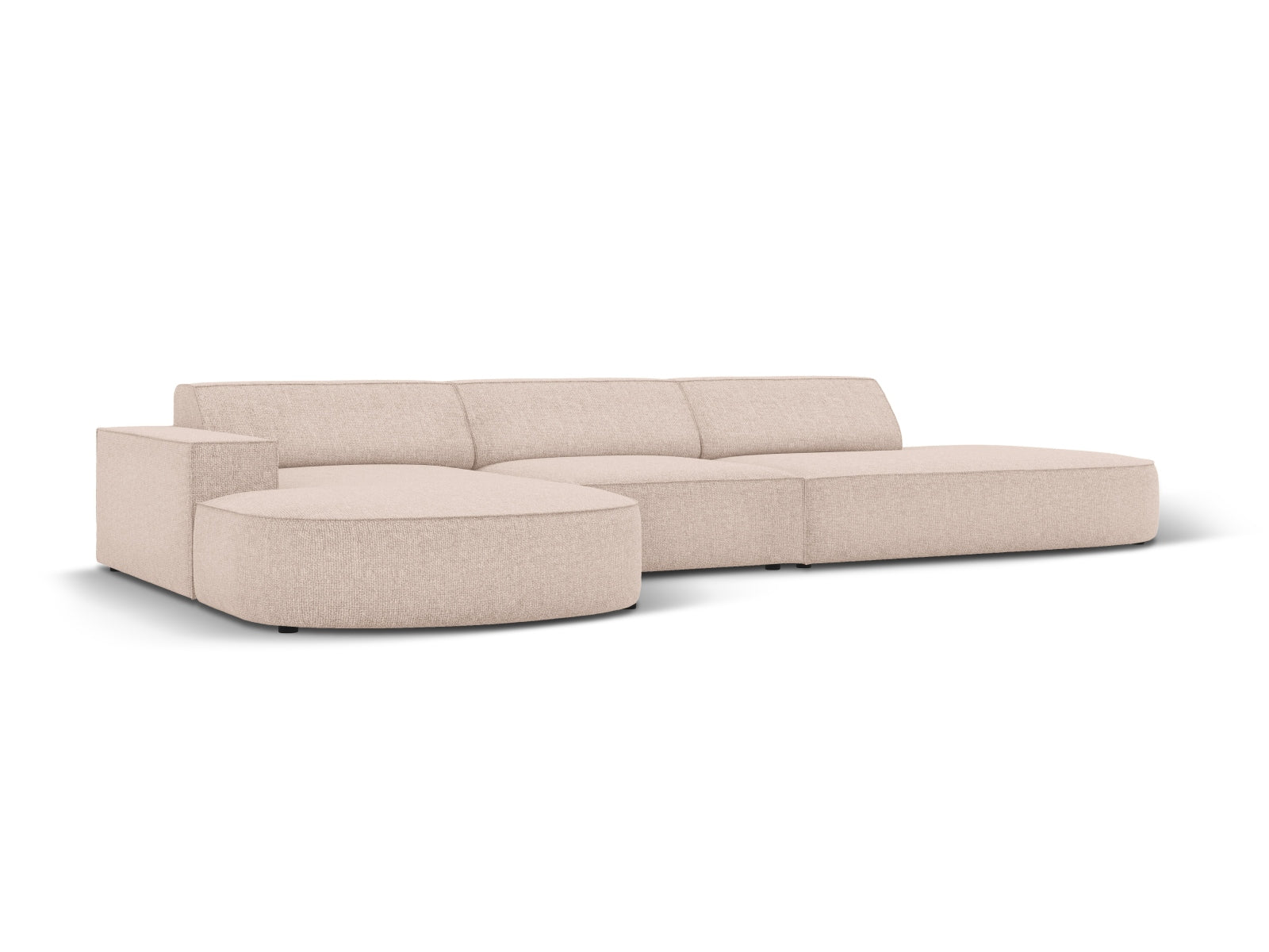 Jodie Modulares Ecksofa links 4 Sitzer in Beige präsentiert im Onlineshop von KAQTU Design AG. Ecksofa links ist von Micadoni