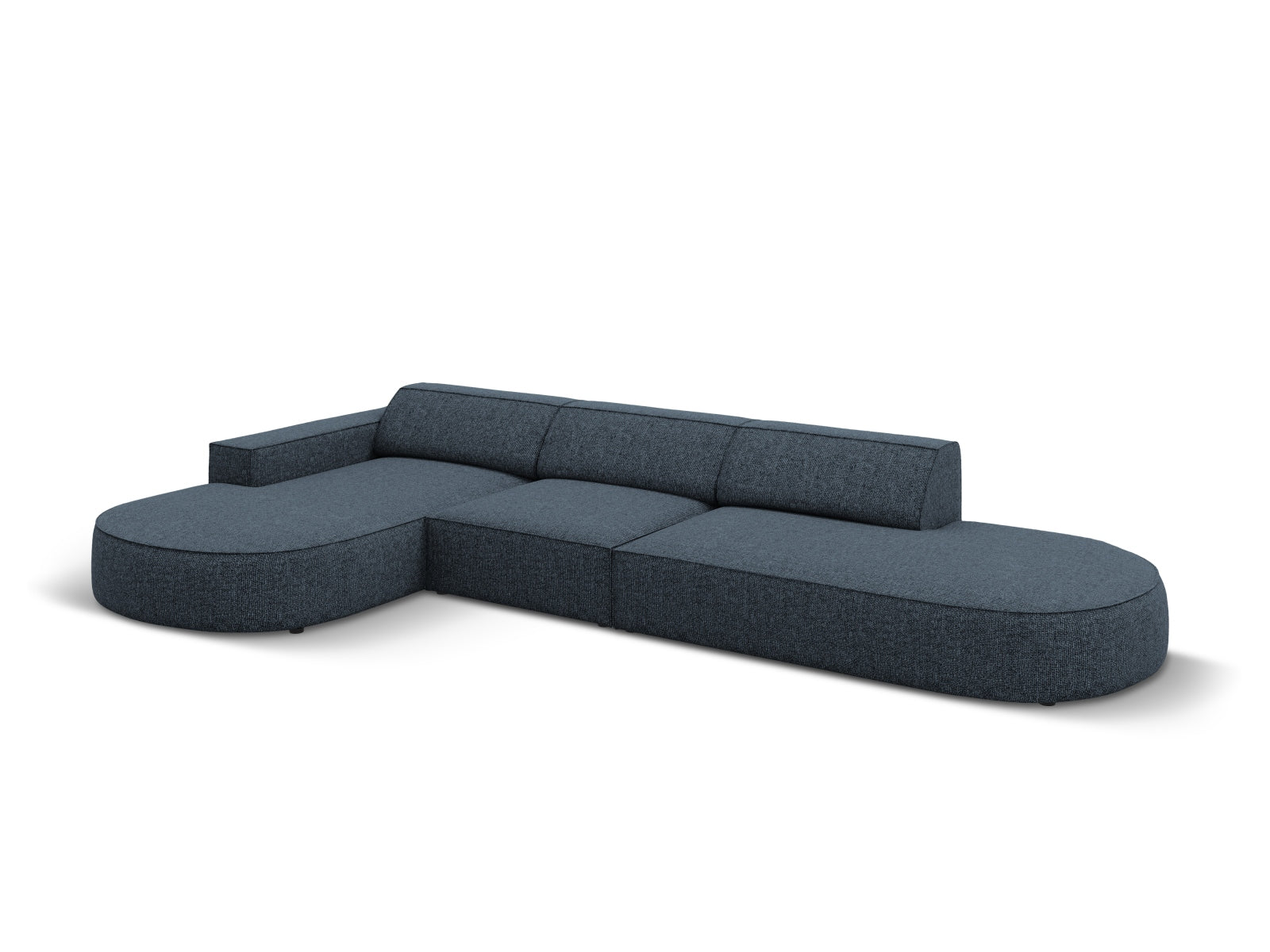 Jodie Modulares Ecksofa links 4 Sitzer in Royal Blue präsentiert im Onlineshop von KAQTU Design AG. Ecksofa links ist von Micadoni