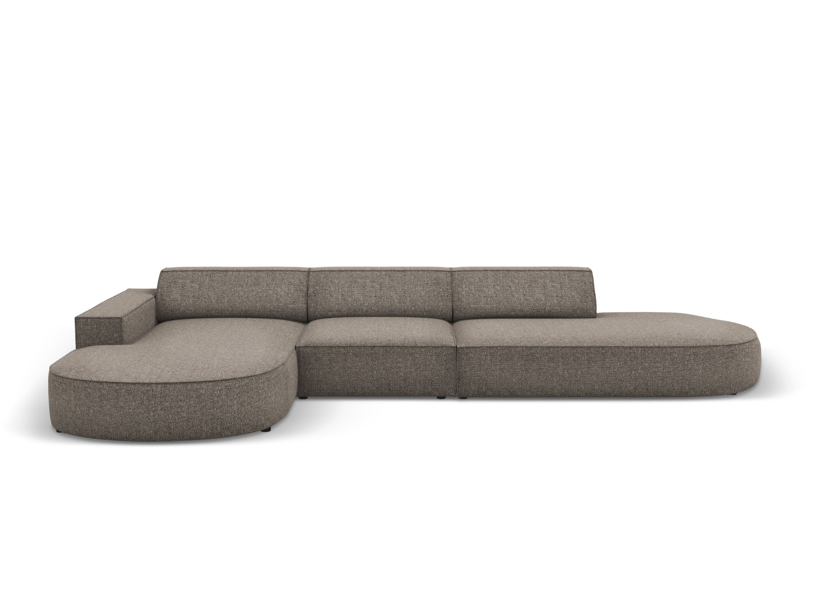Jodie Modulares Ecksofa links 4 Sitzer in Grey präsentiert im Onlineshop von KAQTU Design AG. Ecksofa links ist von Micadoni