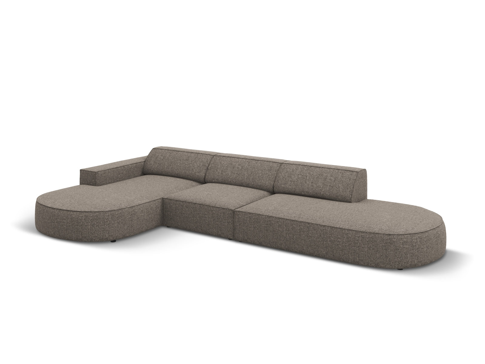 Jodie Modulares Ecksofa links 4 Sitzer in Grey präsentiert im Onlineshop von KAQTU Design AG. Ecksofa links ist von Micadoni