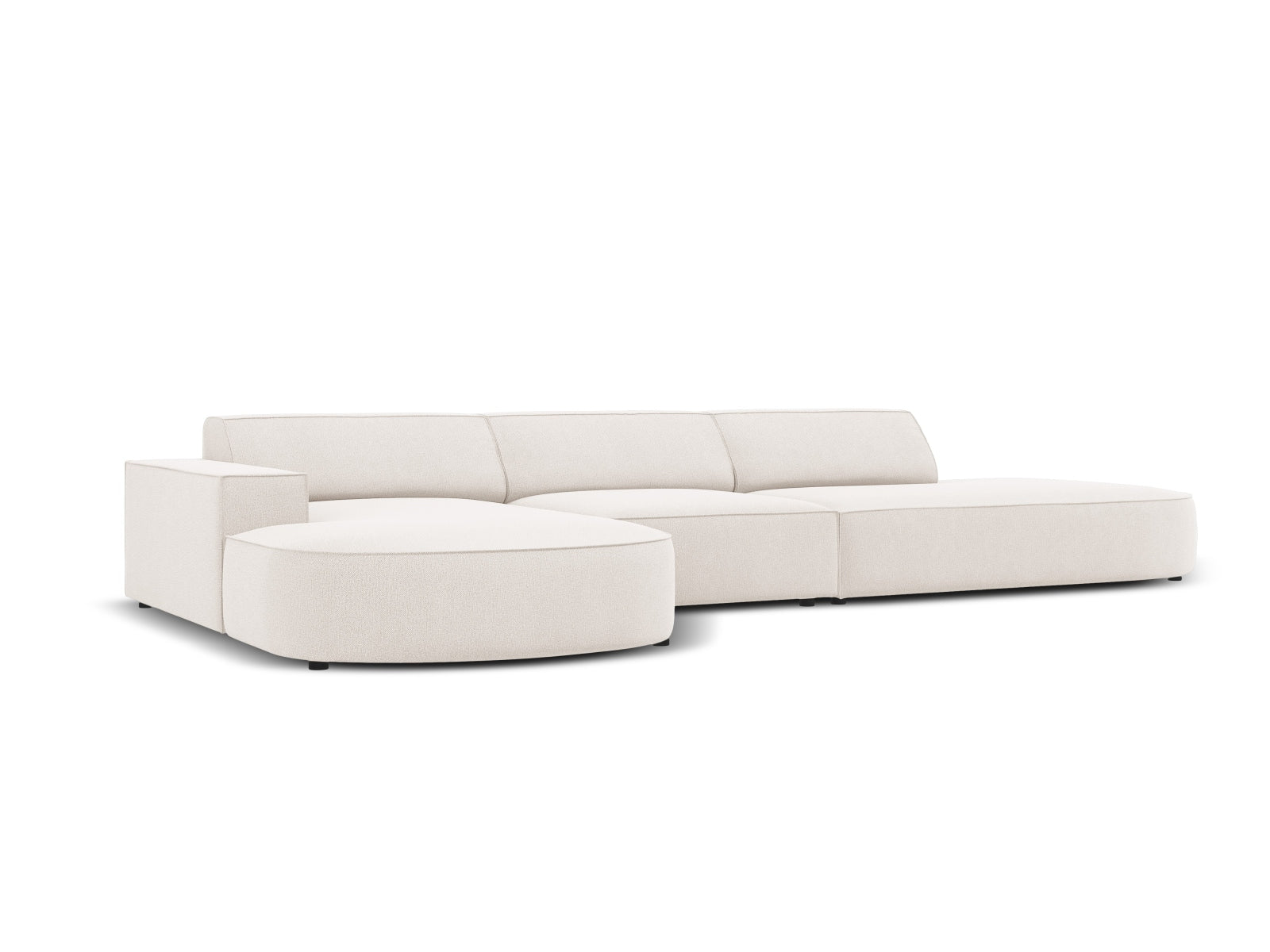 Jodie Modulares Ecksofa links 4 Sitzer in Light Beige präsentiert im Onlineshop von KAQTU Design AG. Ecksofa links ist von Micadoni
