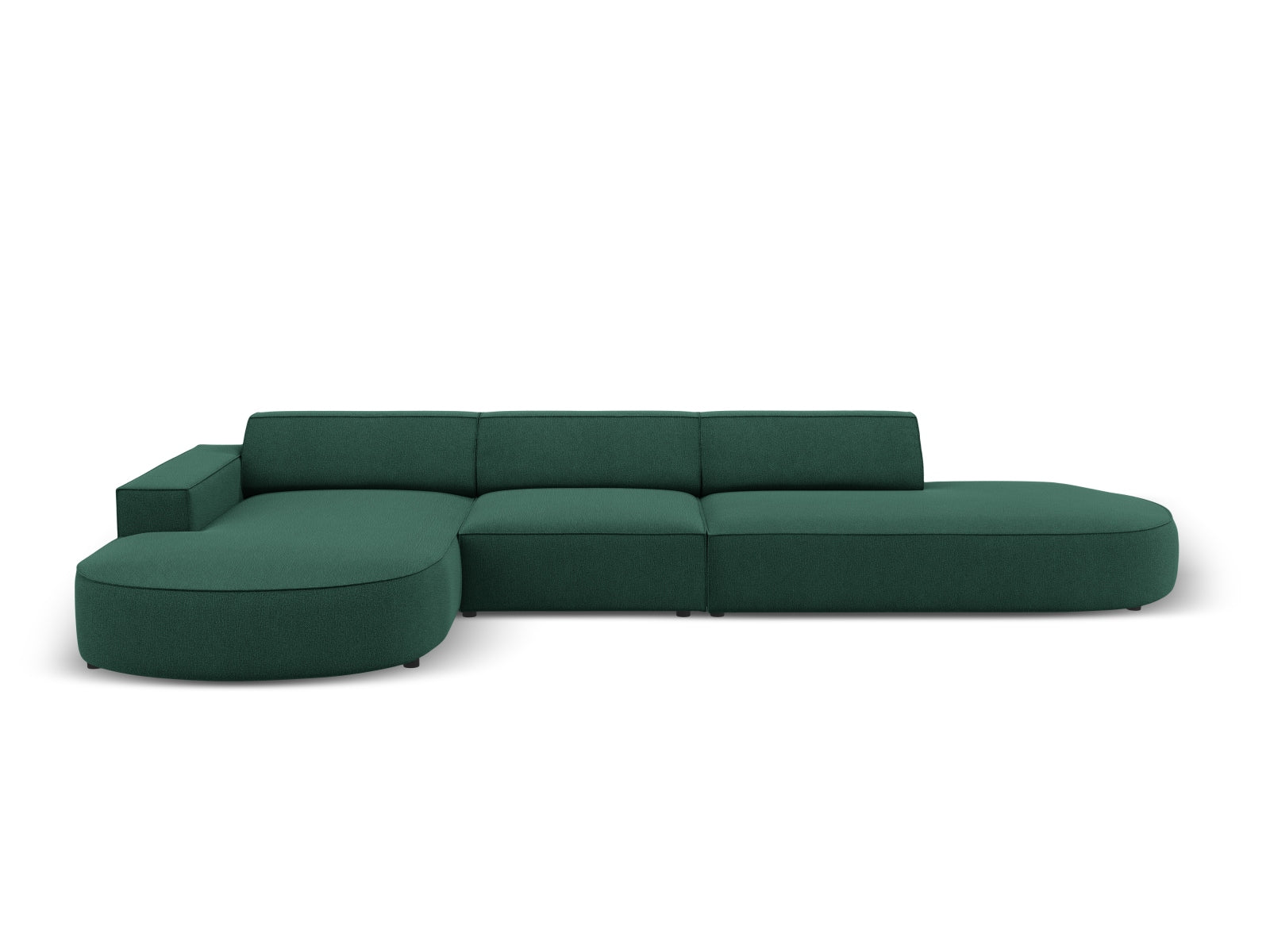 Jodie Modulares Ecksofa links 4 Sitzer in Green präsentiert im Onlineshop von KAQTU Design AG. Ecksofa links ist von Micadoni