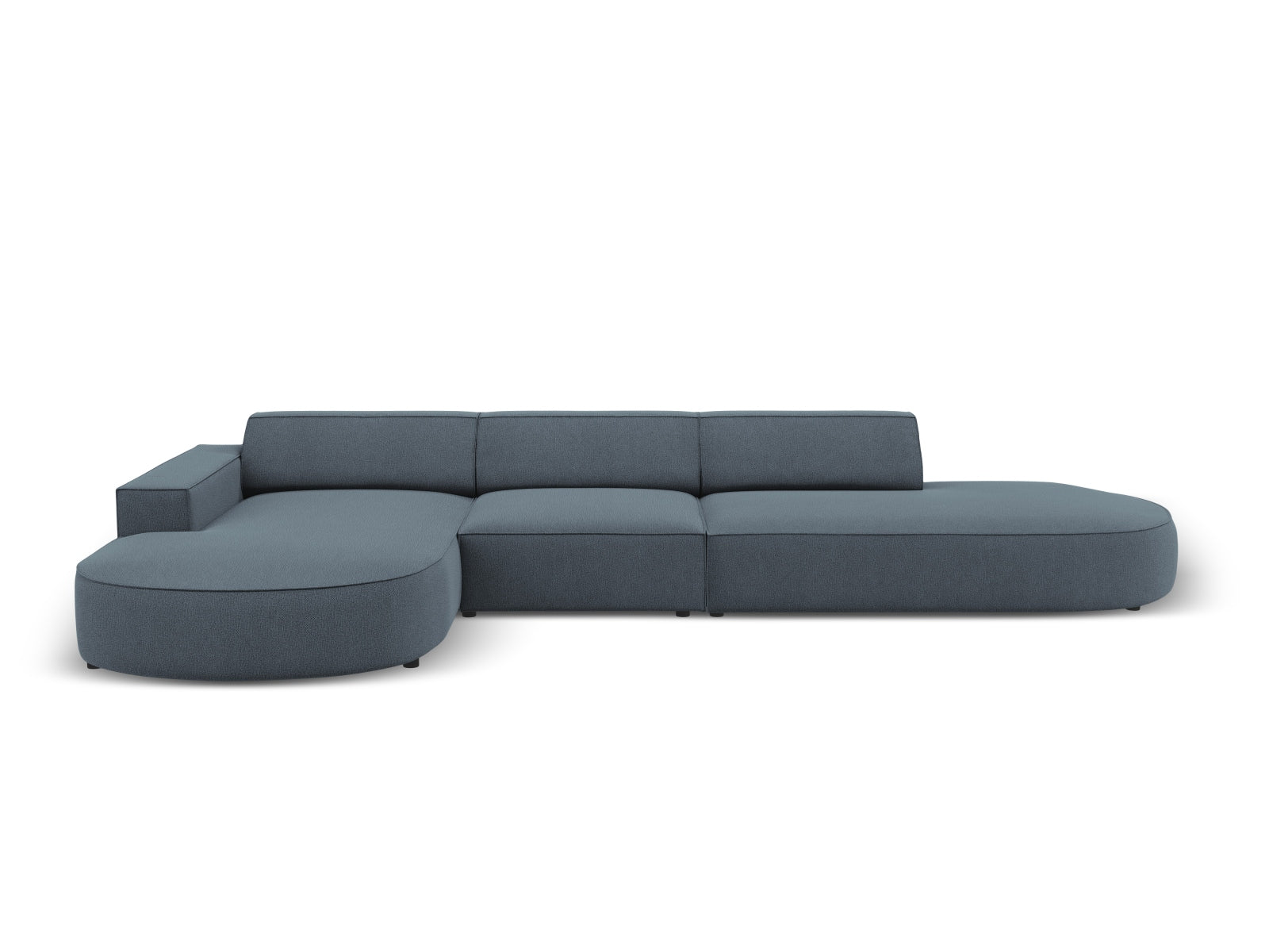 Jodie Modulares Ecksofa links 4 Sitzer in Blue präsentiert im Onlineshop von KAQTU Design AG. Ecksofa links ist von Micadoni
