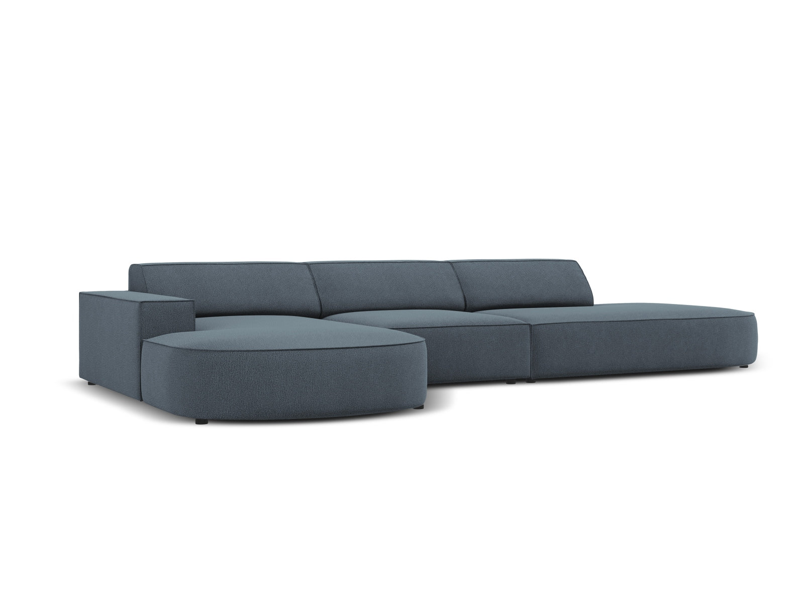 Jodie Modulares Ecksofa links 4 Sitzer in Blue präsentiert im Onlineshop von KAQTU Design AG. Ecksofa links ist von Micadoni