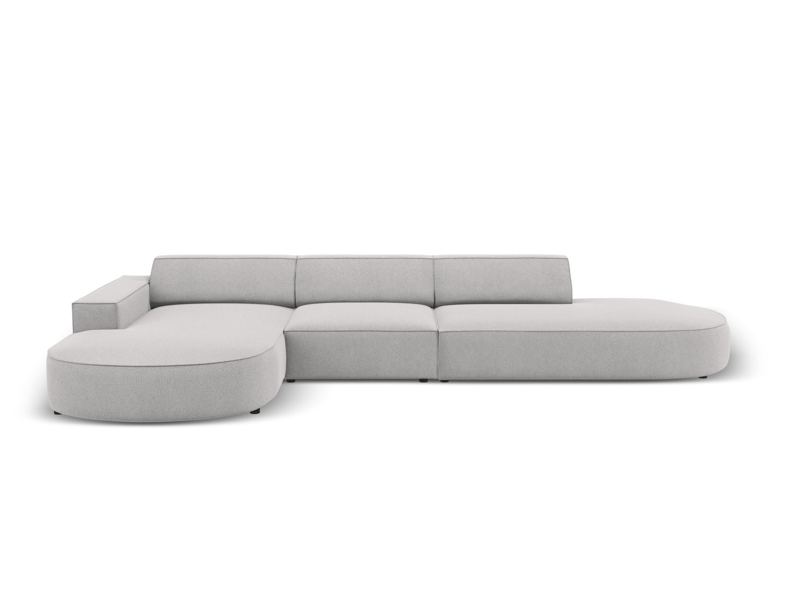 Jodie Modulares Ecksofa links 4 Sitzer in Light Grey präsentiert im Onlineshop von KAQTU Design AG. Ecksofa links ist von Micadoni