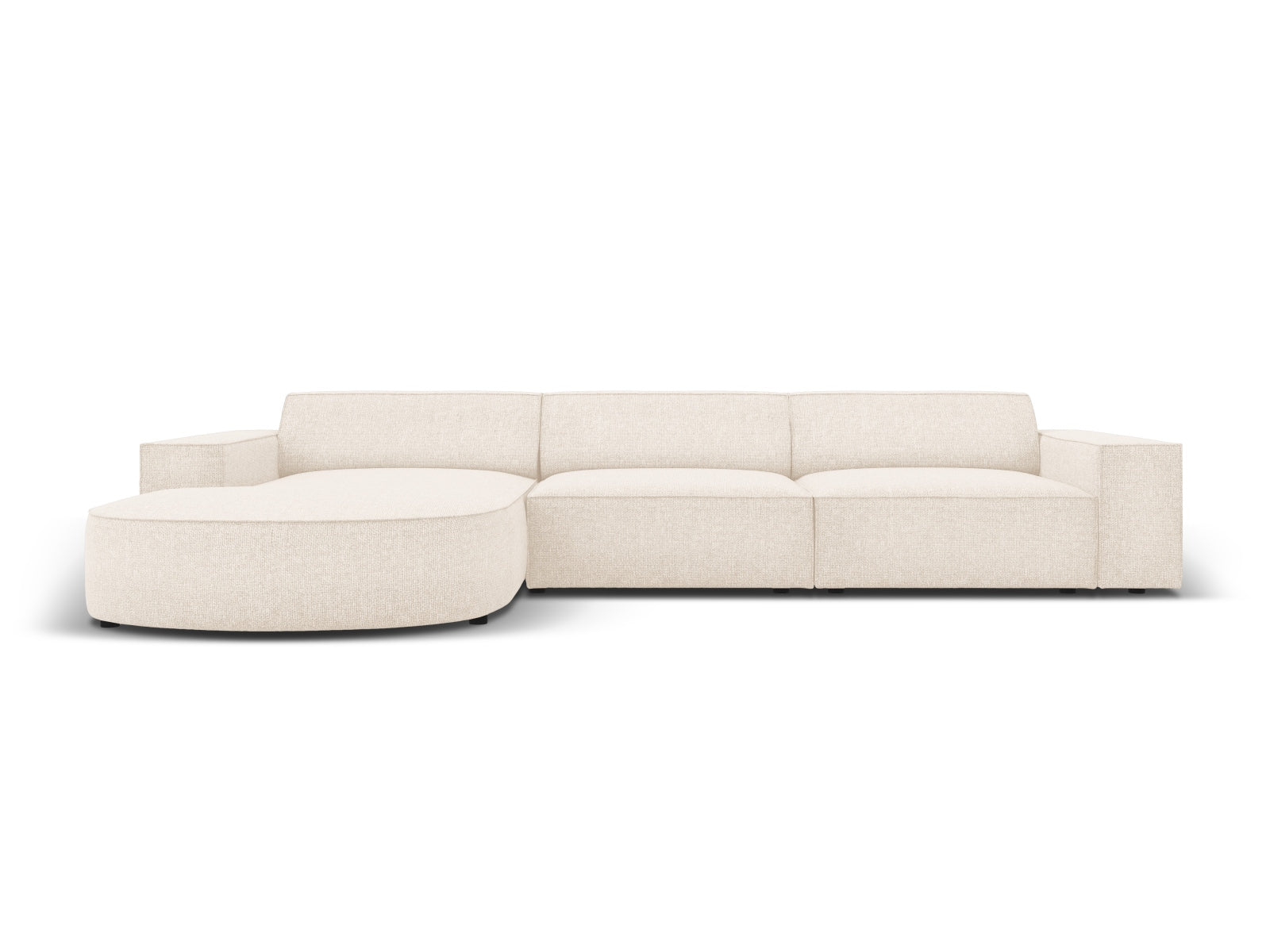 Jodie Modulares Ecksofa links 4 Sitzer in Light Beige präsentiert im Onlineshop von KAQTU Design AG. Ecksofa links ist von Micadoni