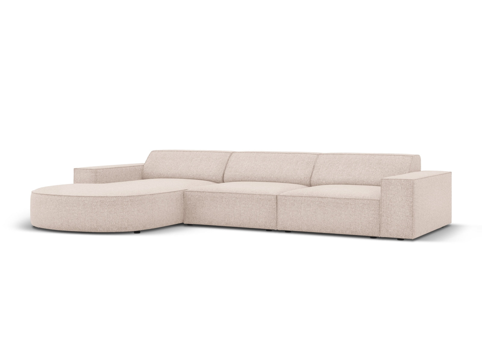 Jodie Modulares Ecksofa links 4 Sitzer in Beige präsentiert im Onlineshop von KAQTU Design AG. Ecksofa links ist von Micadoni