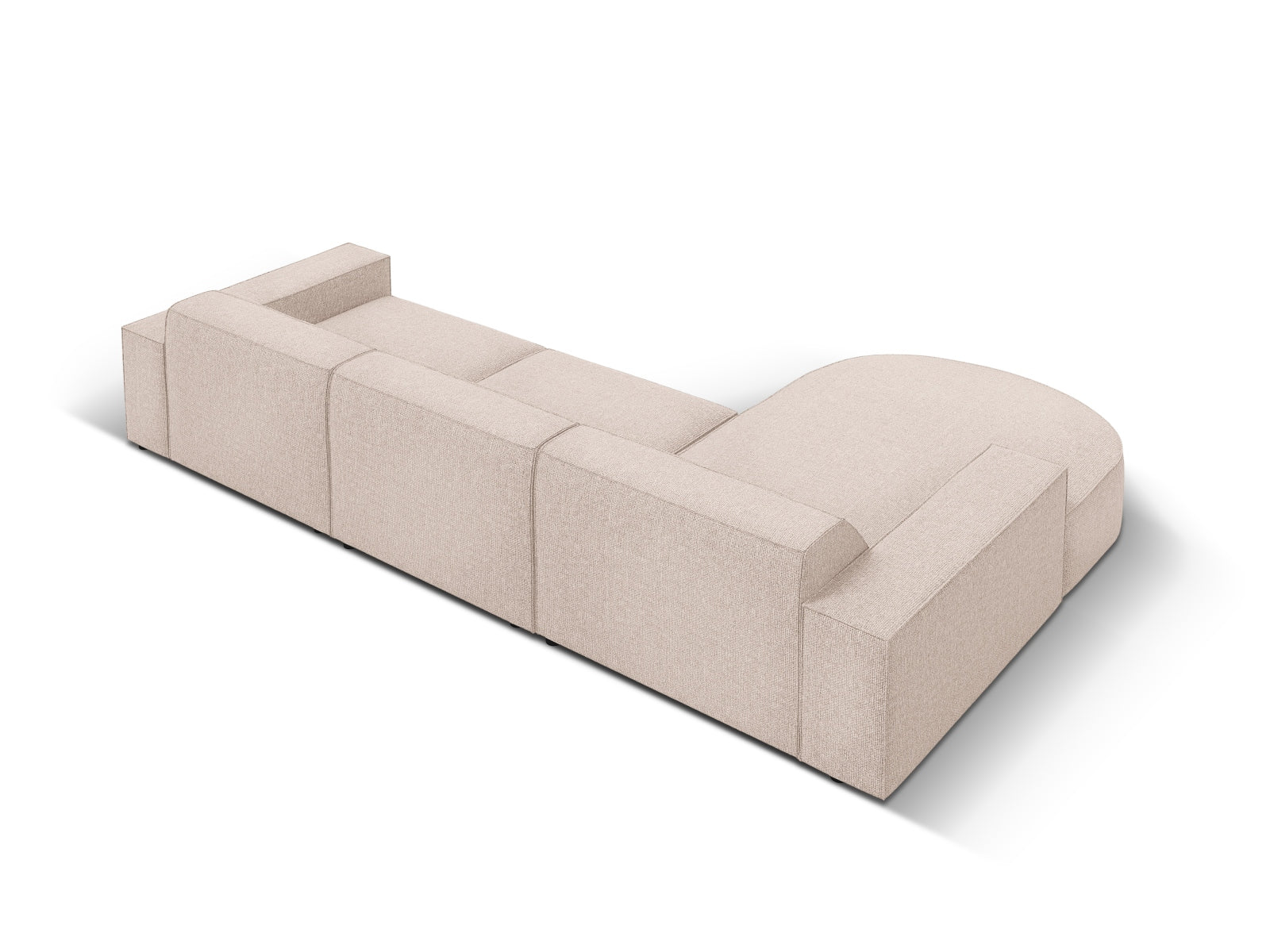 Jodie Modulares Ecksofa links 4 Sitzer in Beige präsentiert im Onlineshop von KAQTU Design AG. Ecksofa links ist von Micadoni