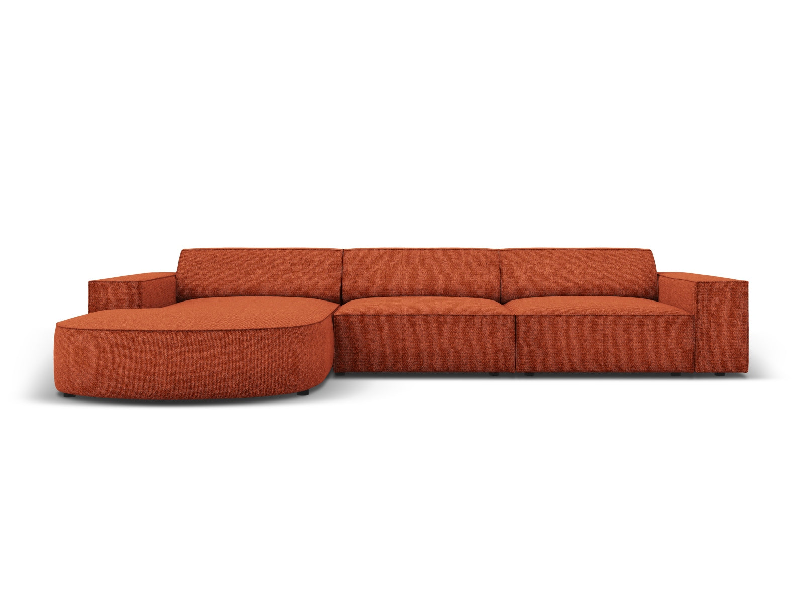 Jodie Modulares Ecksofa links 4 Sitzer in Terracotta präsentiert im Onlineshop von KAQTU Design AG. Ecksofa links ist von Micadoni