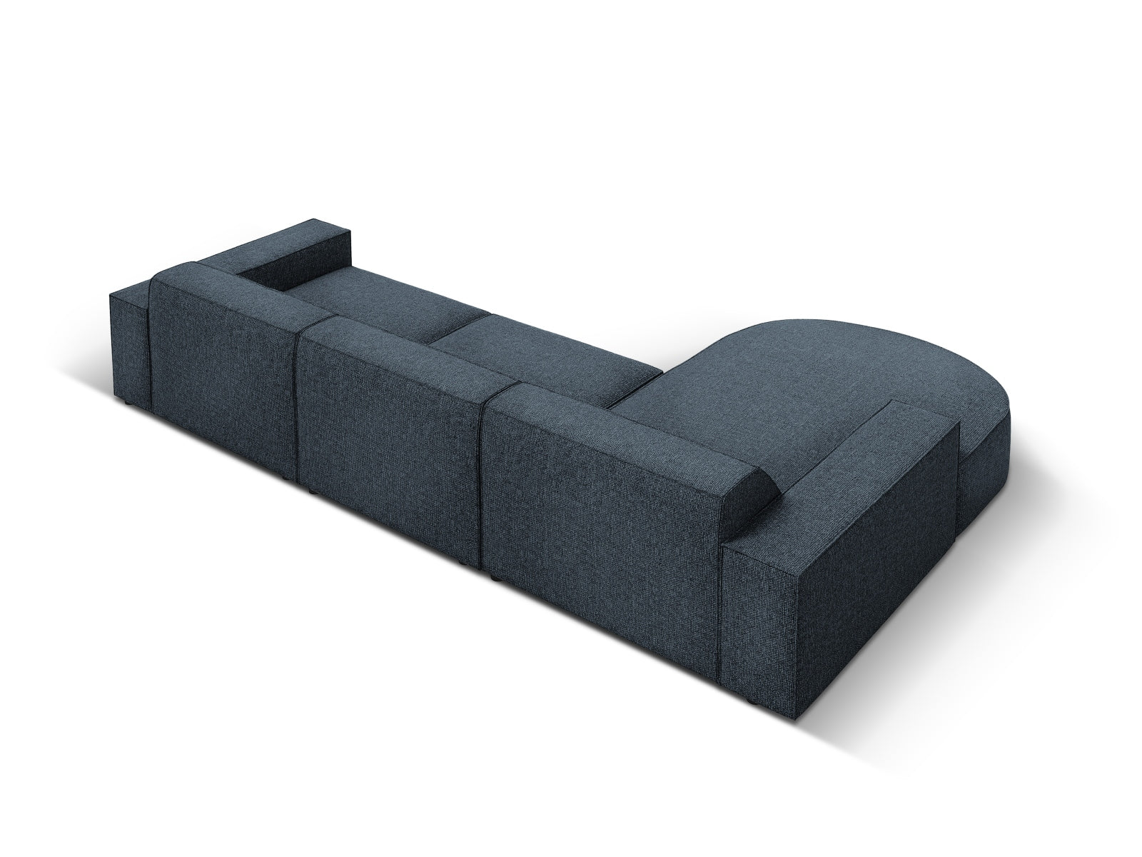 Jodie Modulares Ecksofa links 4 Sitzer in Royal Blue präsentiert im Onlineshop von KAQTU Design AG. Ecksofa links ist von Micadoni