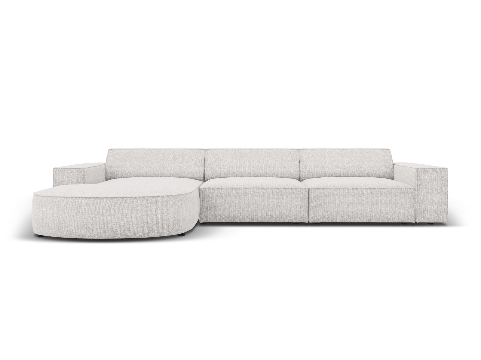 Jodie Modulares Ecksofa links 4 Sitzer in Light Grey präsentiert im Onlineshop von KAQTU Design AG. Ecksofa links ist von Micadoni