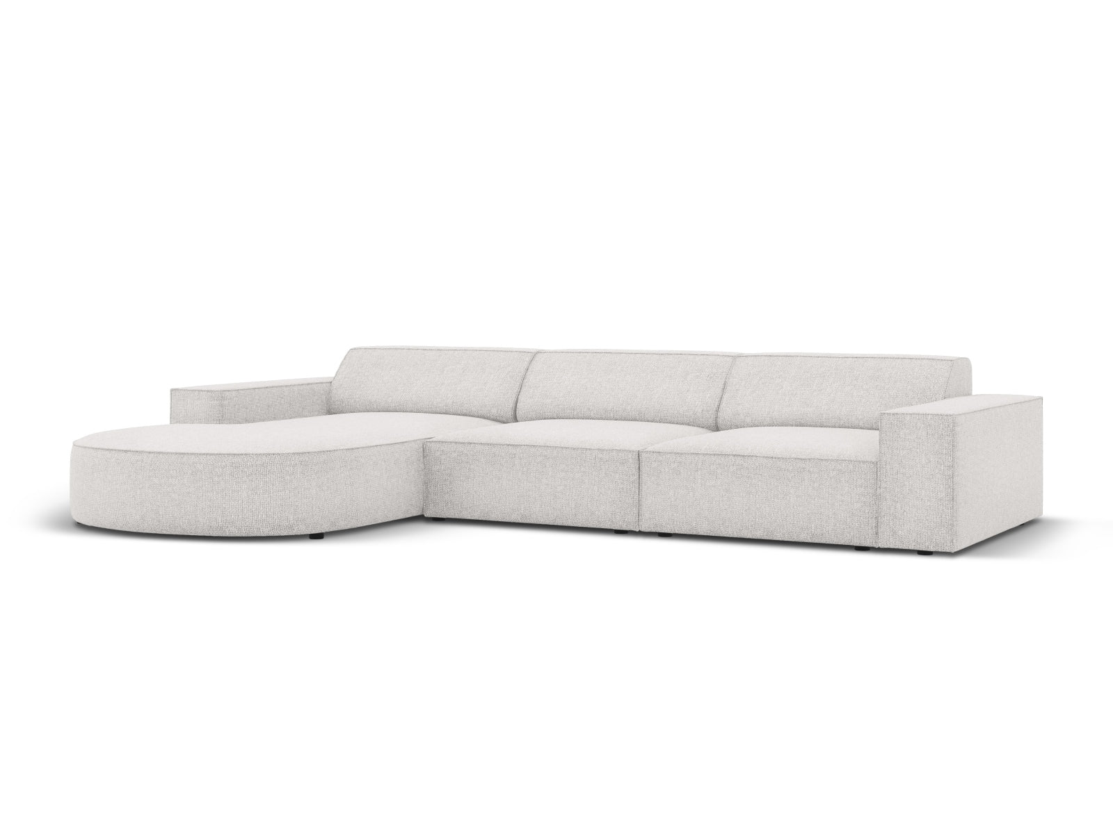 Jodie Modulares Ecksofa links 4 Sitzer in Light Grey präsentiert im Onlineshop von KAQTU Design AG. Ecksofa links ist von Micadoni