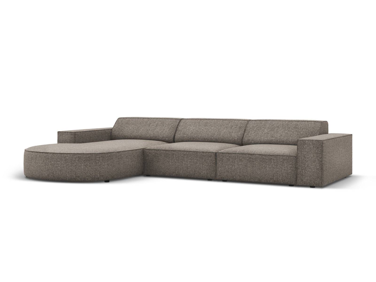Jodie Modulares Ecksofa links 4 Sitzer in Grey präsentiert im Onlineshop von KAQTU Design AG. Ecksofa links ist von Micadoni