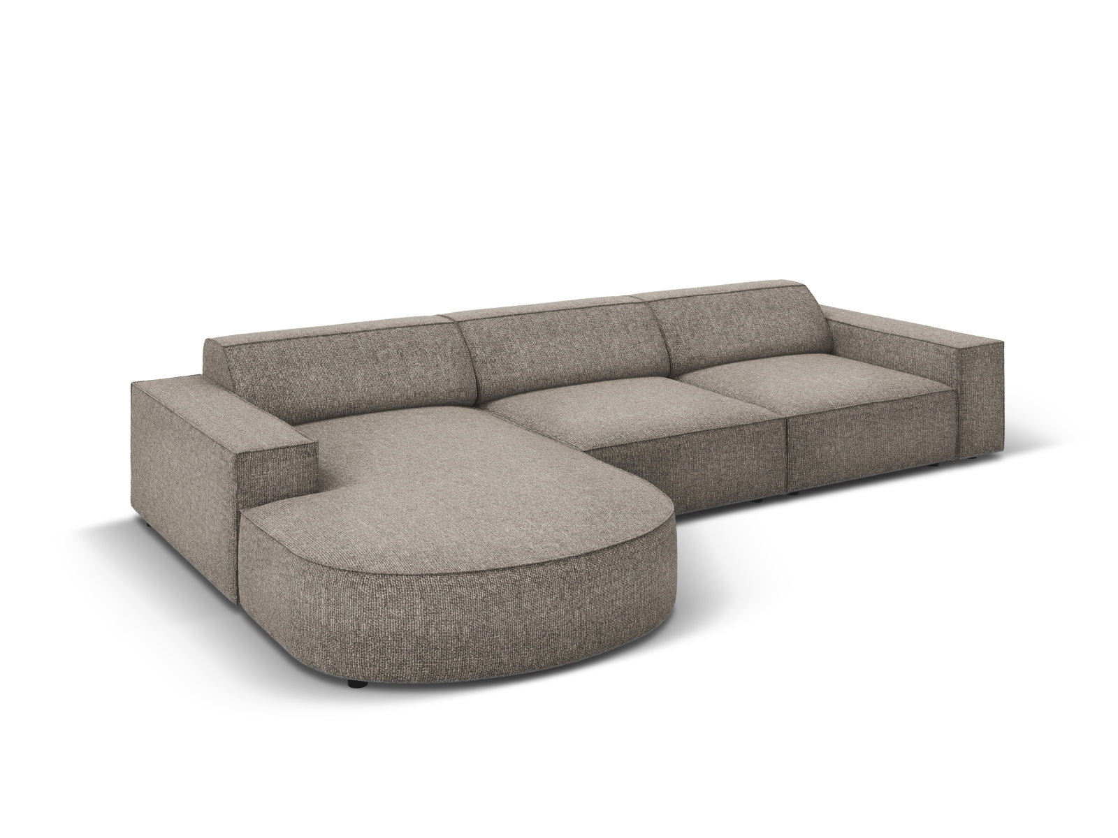 Jodie Modulares Ecksofa links 4 Sitzer in Grey präsentiert im Onlineshop von KAQTU Design AG. Ecksofa links ist von Micadoni
