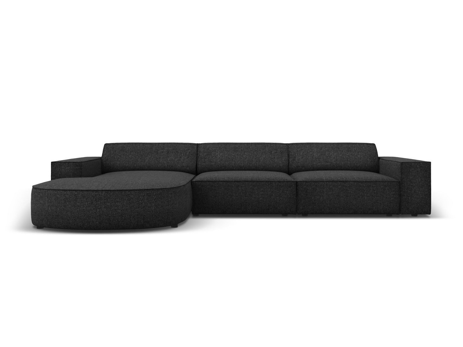 Jodie Modulares Ecksofa links 4 Sitzer in Black präsentiert im Onlineshop von KAQTU Design AG. Ecksofa links ist von Micadoni