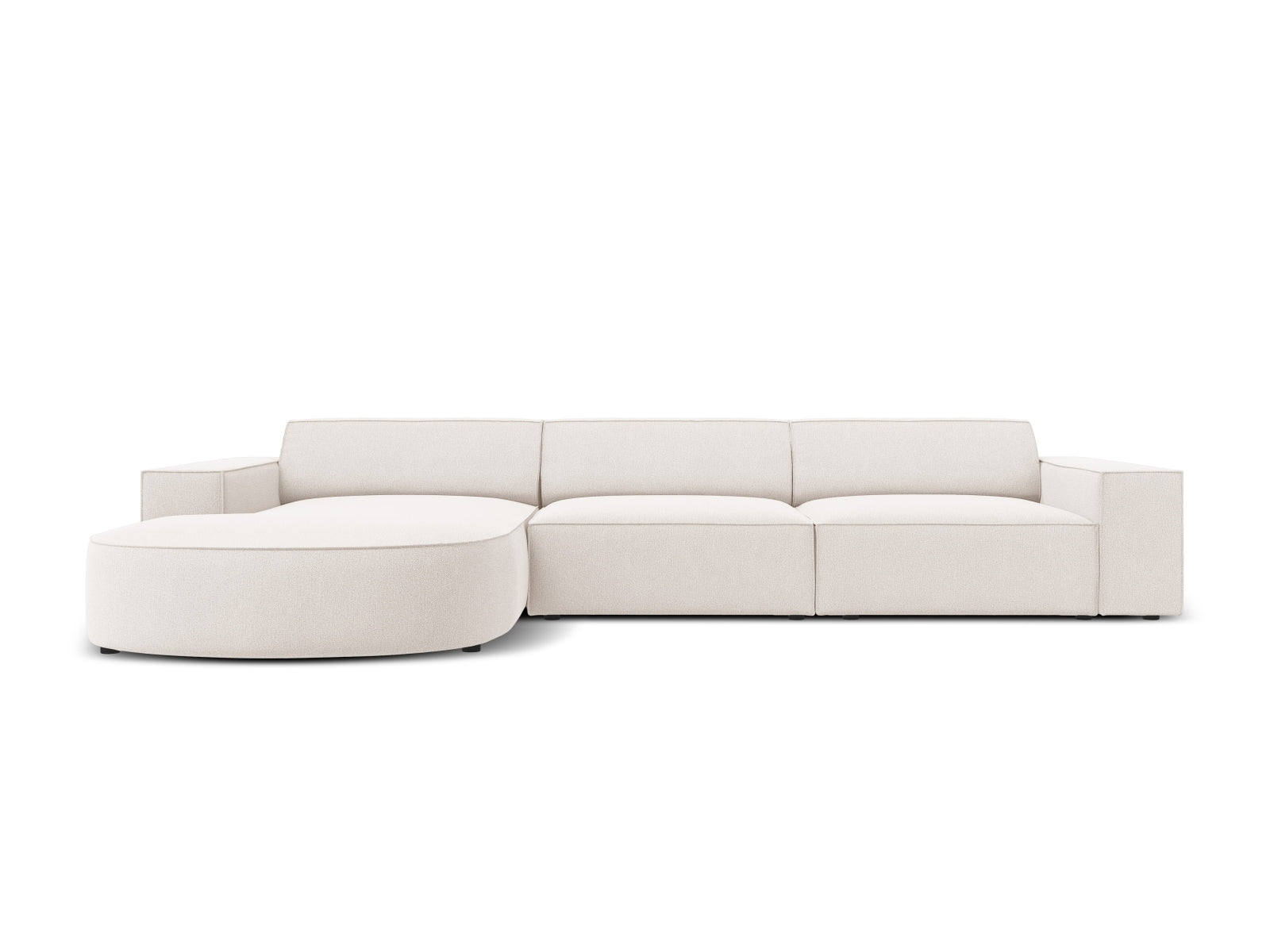 Jodie Modulares Ecksofa links 4 Sitzer in Light Beige präsentiert im Onlineshop von KAQTU Design AG. Ecksofa links ist von Micadoni
