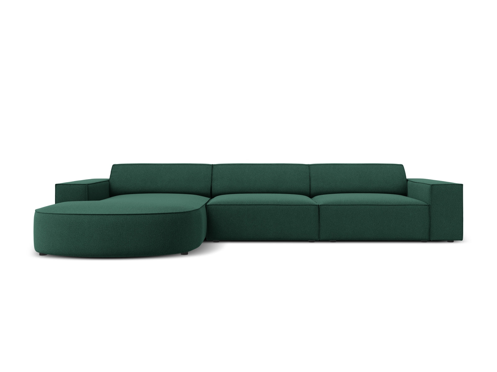 Jodie Modulares Ecksofa links 4 Sitzer in Green präsentiert im Onlineshop von KAQTU Design AG. Ecksofa links ist von Micadoni