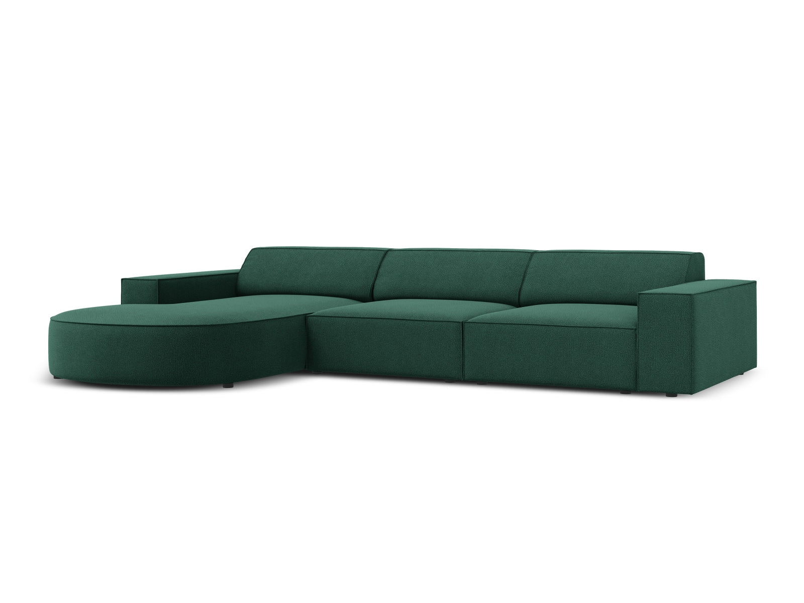 Jodie Modulares Ecksofa links 4 Sitzer in Green präsentiert im Onlineshop von KAQTU Design AG. Ecksofa links ist von Micadoni