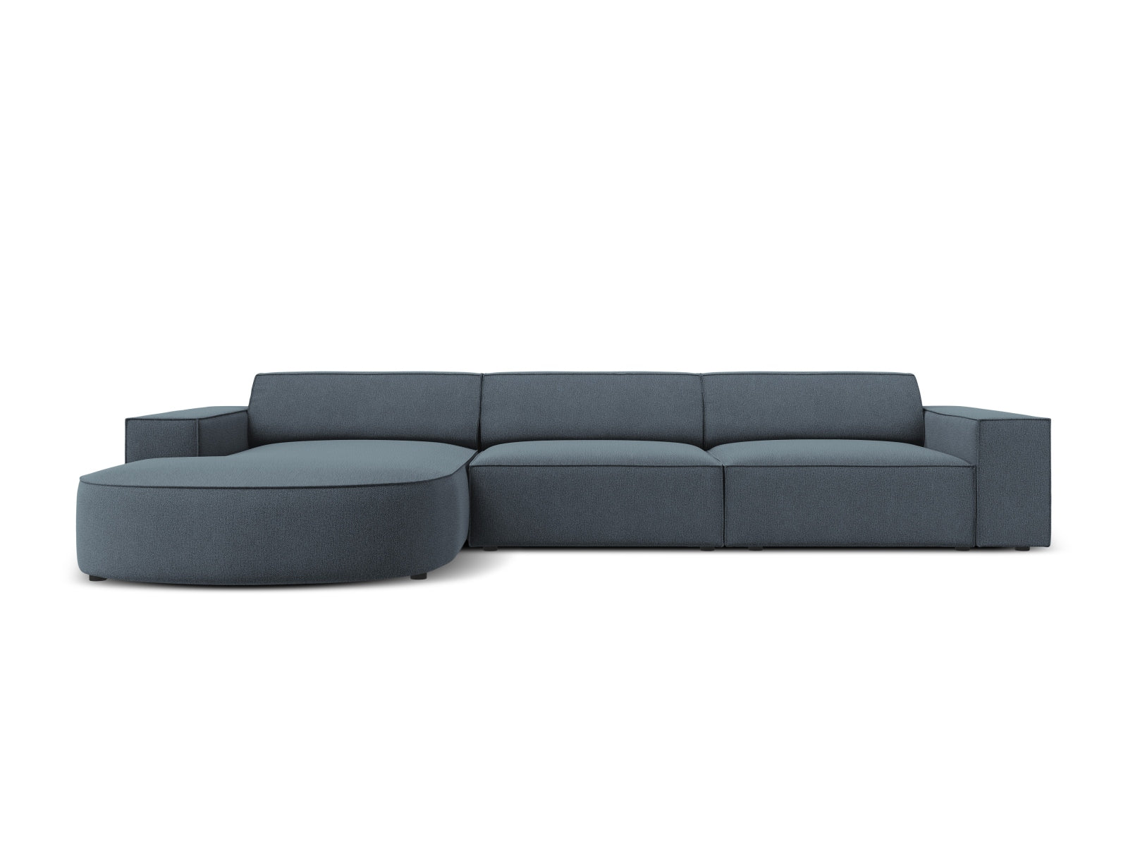 Jodie Modulares Ecksofa links 4 Sitzer in Blue präsentiert im Onlineshop von KAQTU Design AG. Ecksofa links ist von Micadoni