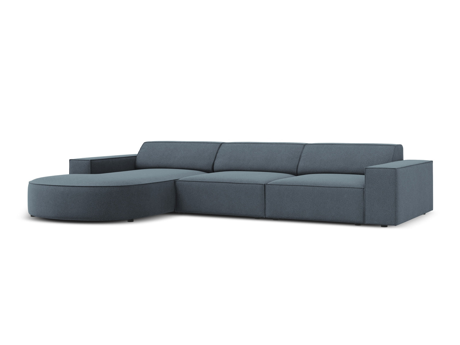 Jodie Modulares Ecksofa links 4 Sitzer in Blue präsentiert im Onlineshop von KAQTU Design AG. Ecksofa links ist von Micadoni