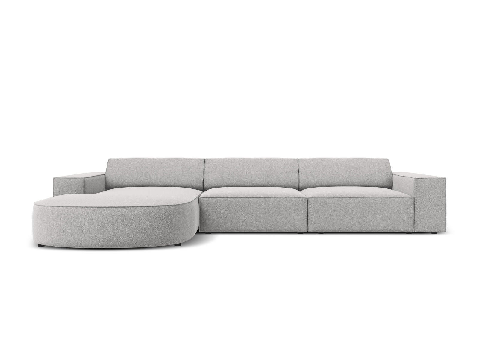 Jodie Modulares Ecksofa links 4 Sitzer in Light Grey präsentiert im Onlineshop von KAQTU Design AG. Ecksofa links ist von Micadoni
