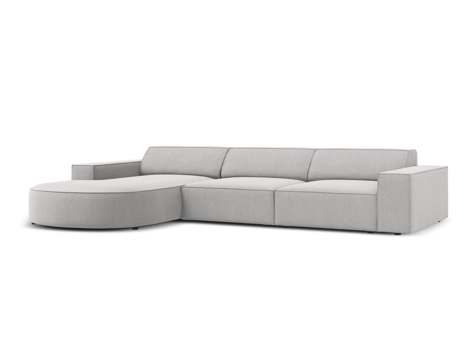 Jodie Modulares Ecksofa links 4 Sitzer in Light Grey präsentiert im Onlineshop von KAQTU Design AG. Ecksofa links ist von Micadoni