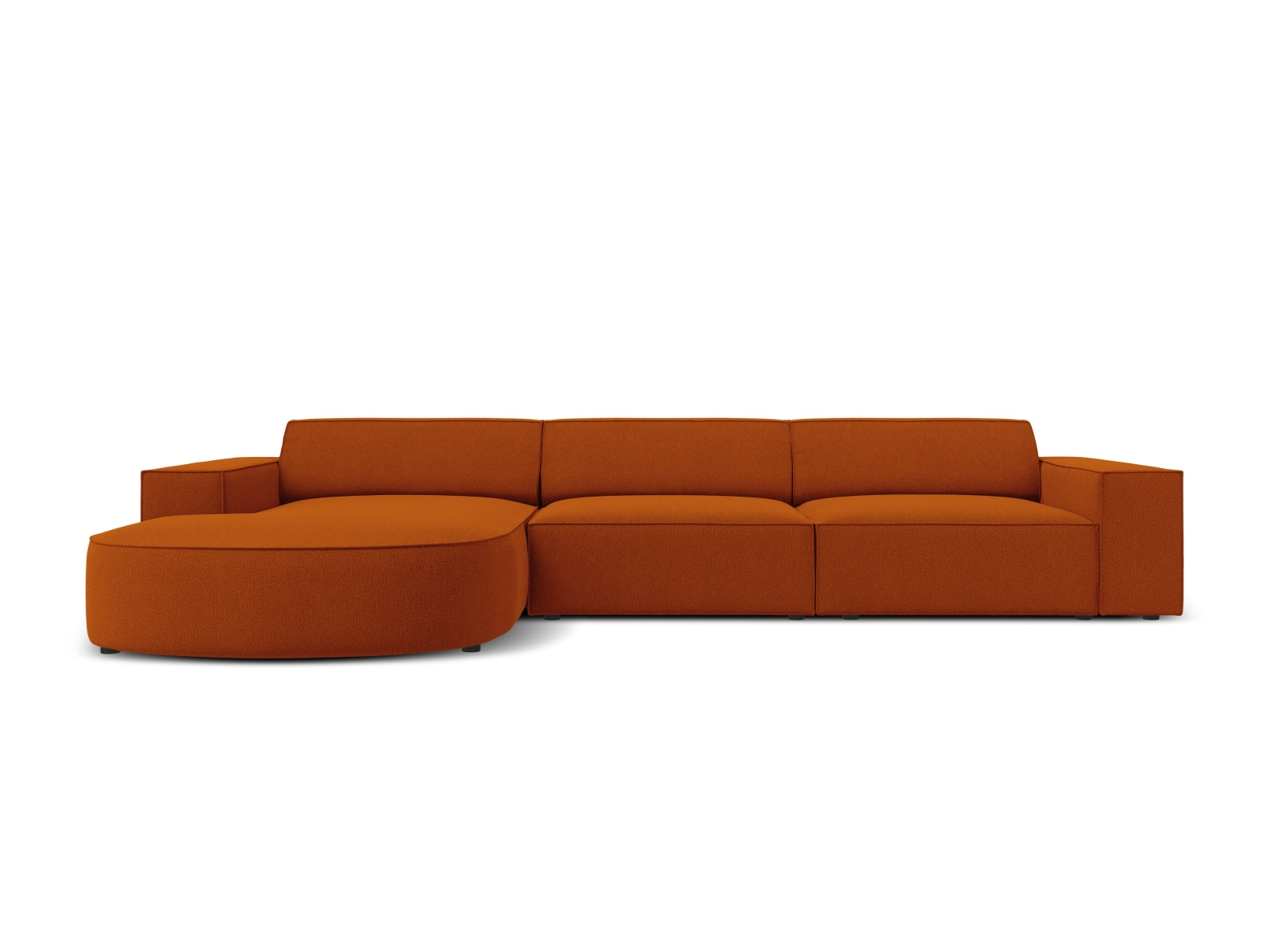 Jodie Modulares Ecksofa links 4 Sitzer in Terracotta präsentiert im Onlineshop von KAQTU Design AG. Ecksofa links ist von Micadoni