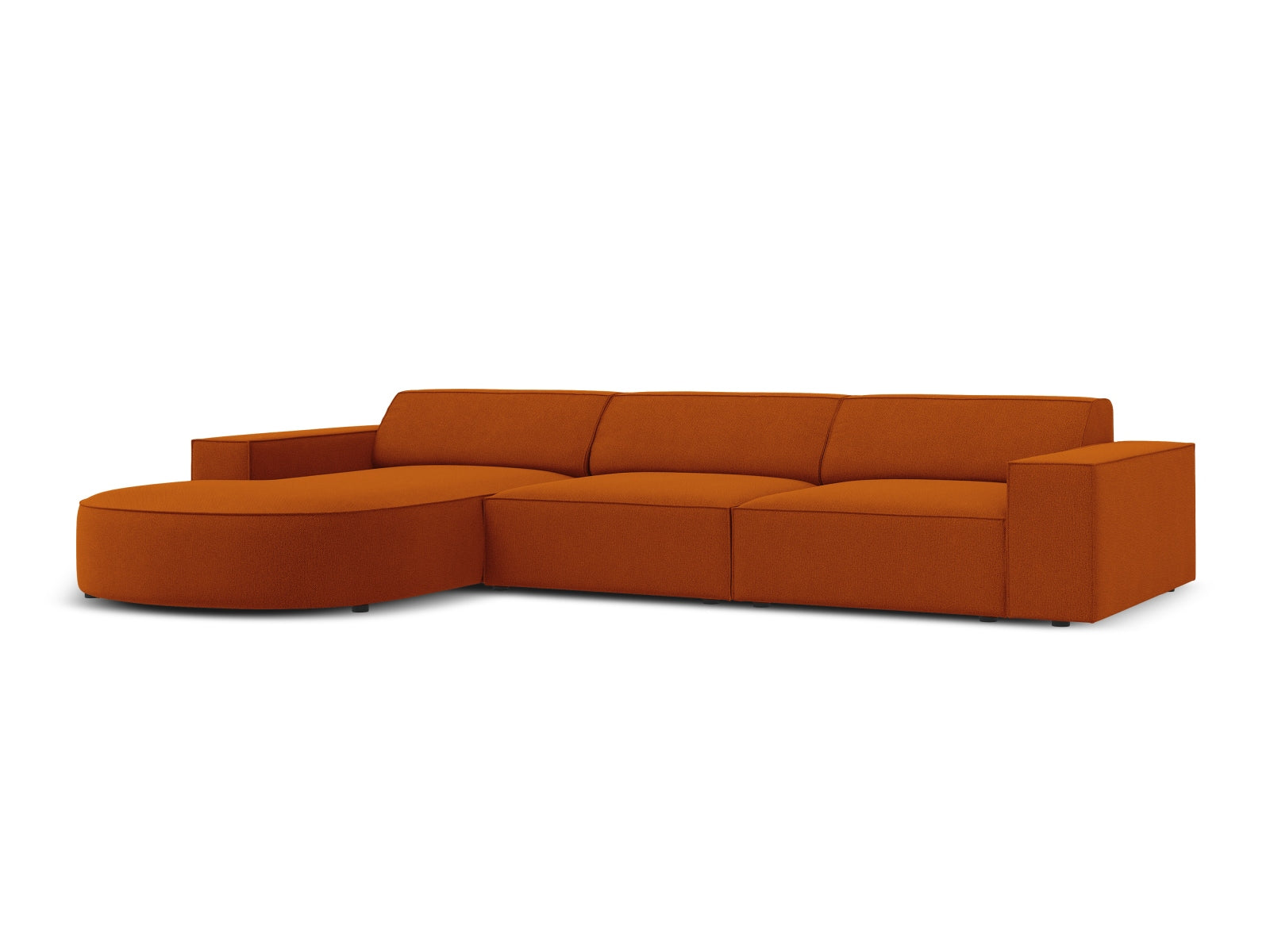Jodie Modulares Ecksofa links 4 Sitzer in Terracotta präsentiert im Onlineshop von KAQTU Design AG. Ecksofa links ist von Micadoni