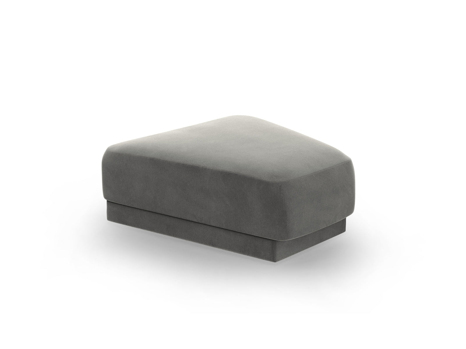 Miley Velour Pouf 1 Sitz in Light Grey präsentiert im Onlineshop von KAQTU Design AG. Pouf ist von Micadoni