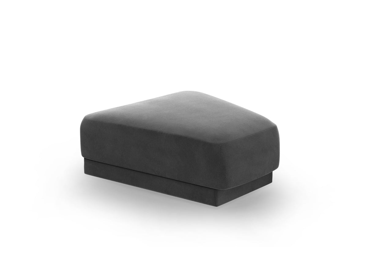 Miley Velour Pouf 1 Sitz in Grey-Bluvel präsentiert im Onlineshop von KAQTU Design AG. Pouf ist von Micadoni