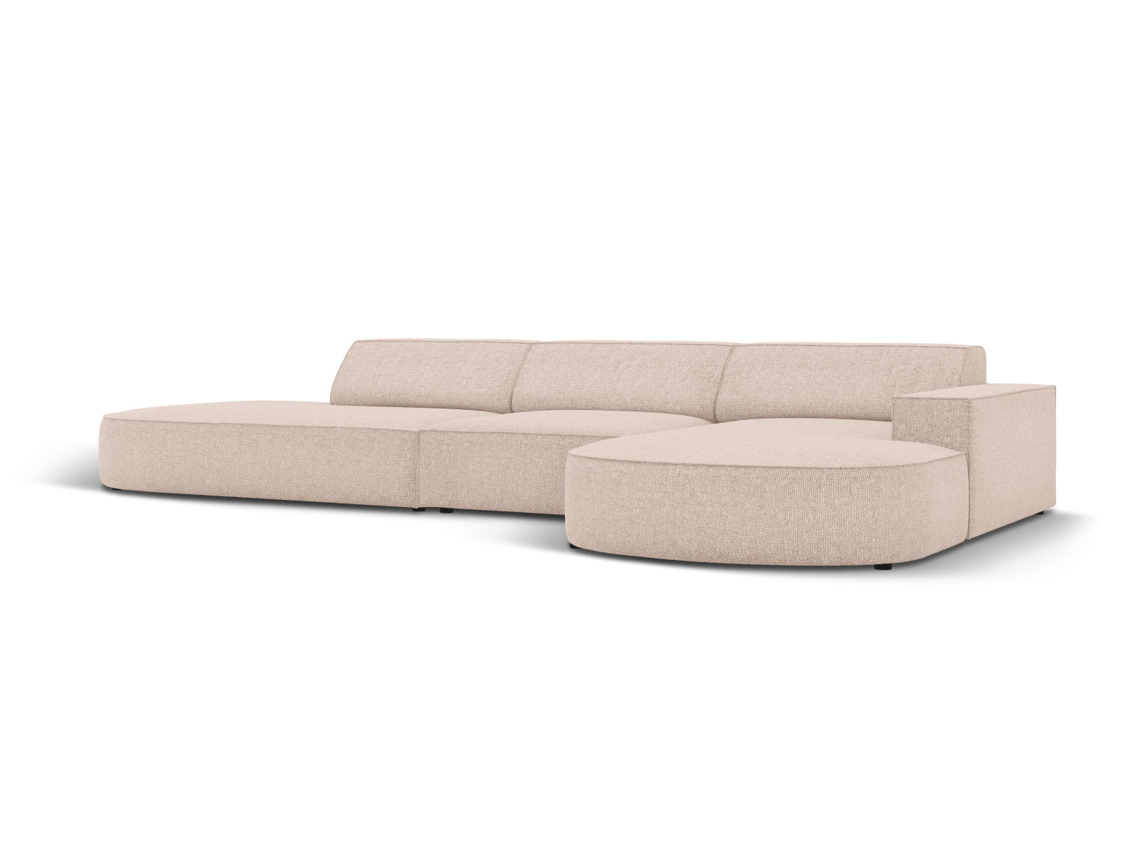 Jodie Modulares Ecksofa rechts 4 Sitzer in Beige präsentiert im Onlineshop von KAQTU Design AG. Ecksofa rechts ist von Micadoni