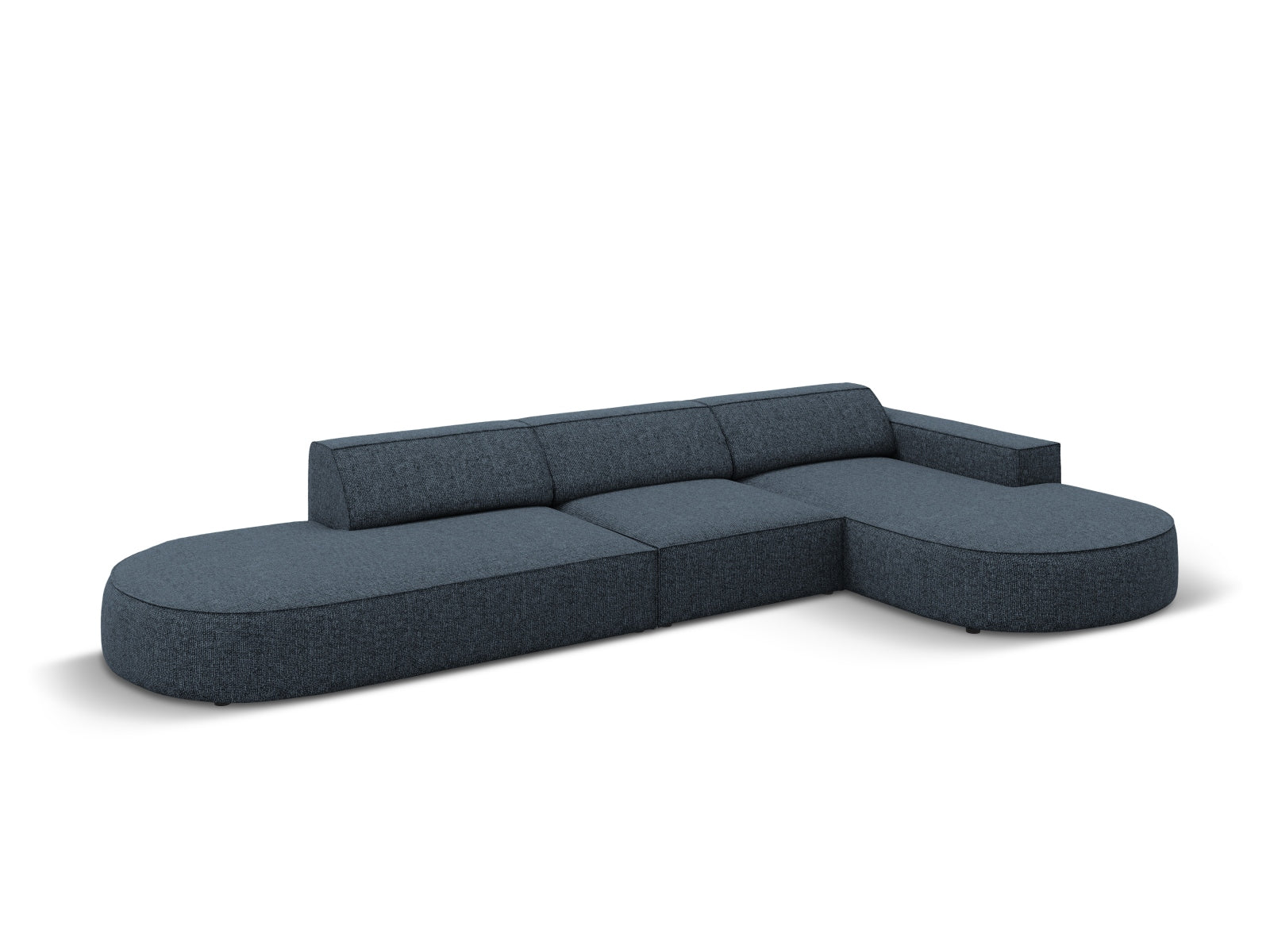 Jodie Modulares Ecksofa rechts 4 Sitzer in Royal Blue präsentiert im Onlineshop von KAQTU Design AG. Ecksofa rechts ist von Micadoni