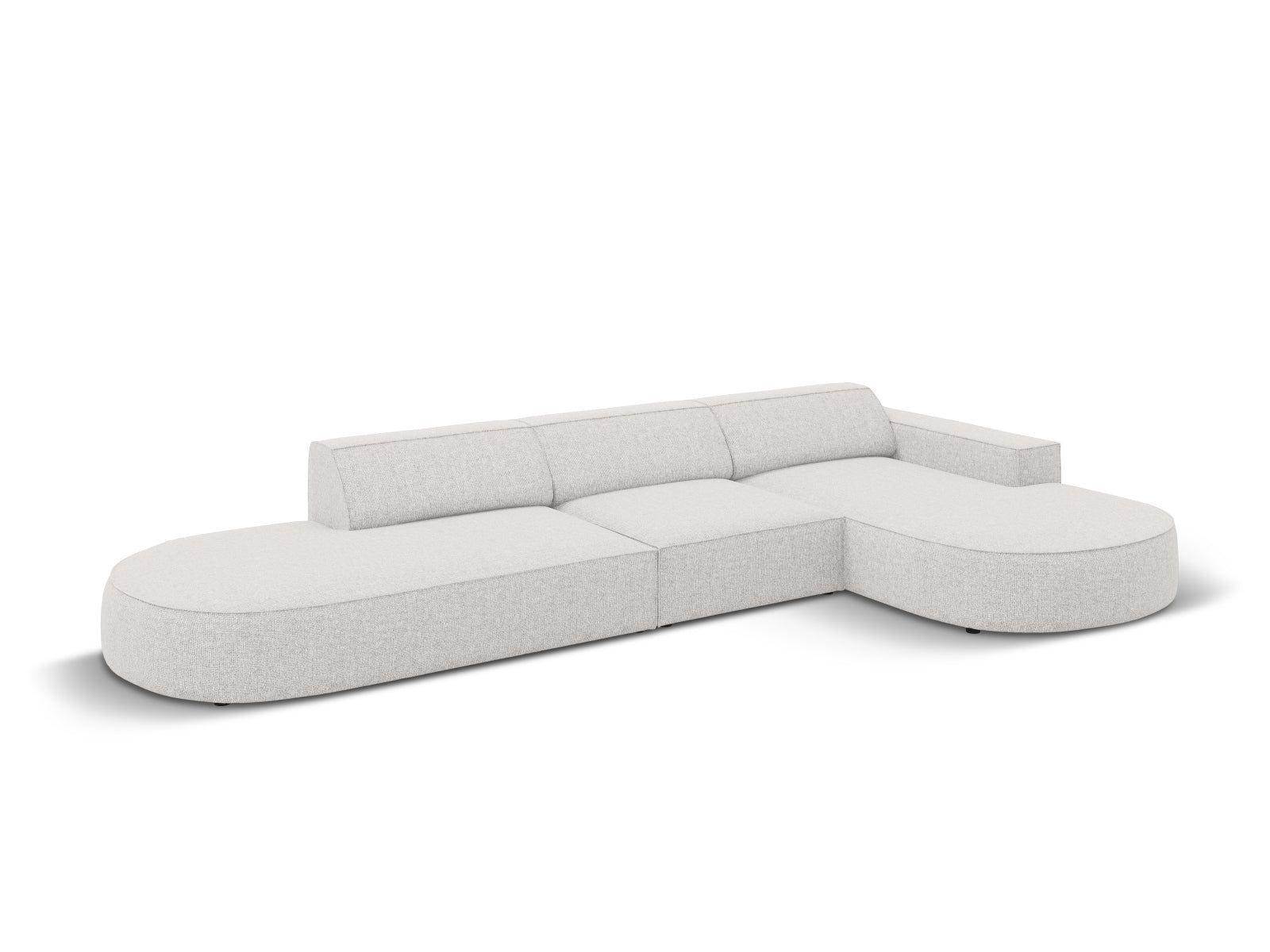 Jodie Modulares Ecksofa rechts 4 Sitzer in Light Grey präsentiert im Onlineshop von KAQTU Design AG. Ecksofa rechts ist von Micadoni