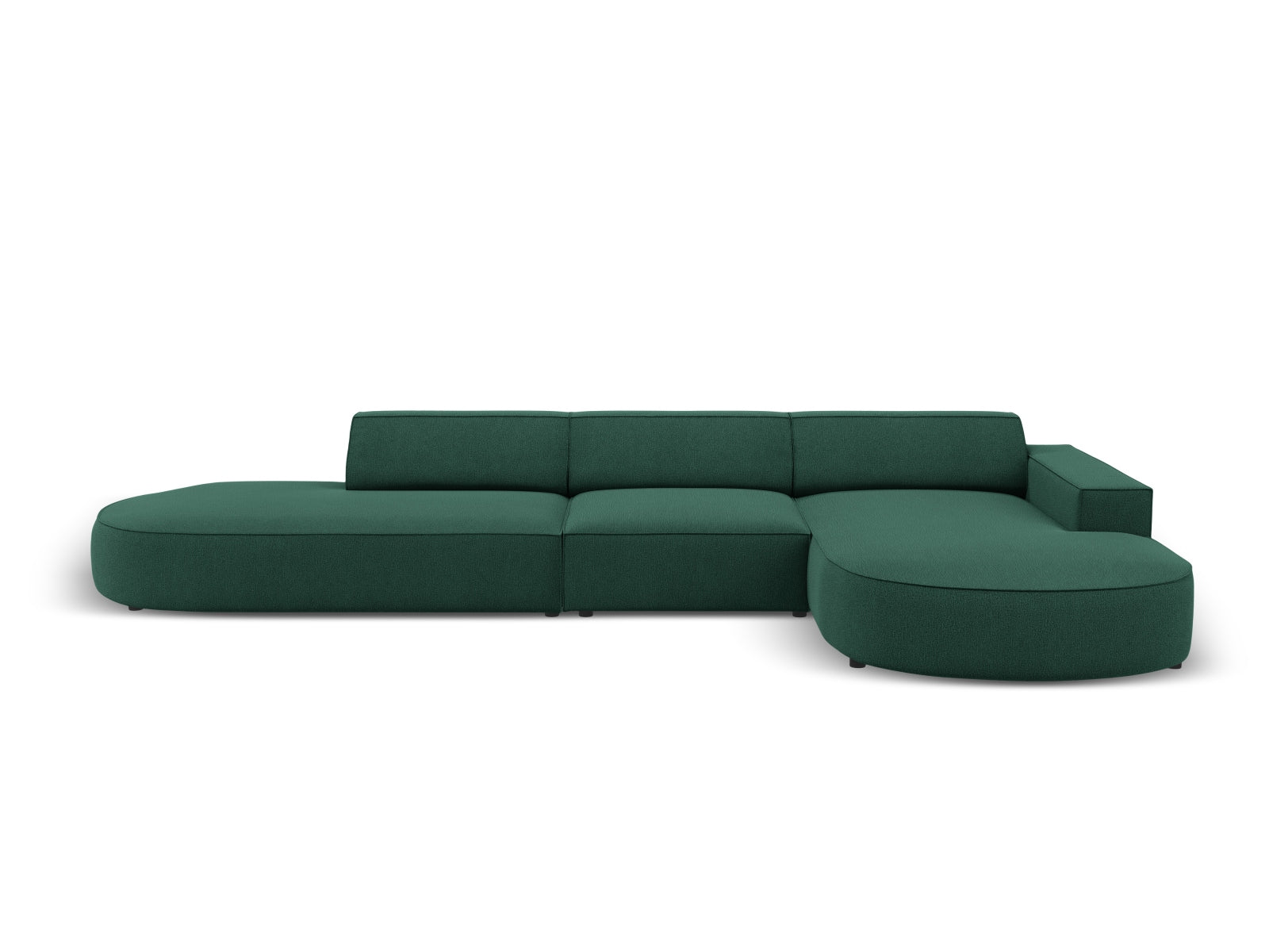 Jodie Modulares Ecksofa rechts 4 Sitzer in Green präsentiert im Onlineshop von KAQTU Design AG. Ecksofa rechts ist von Micadoni