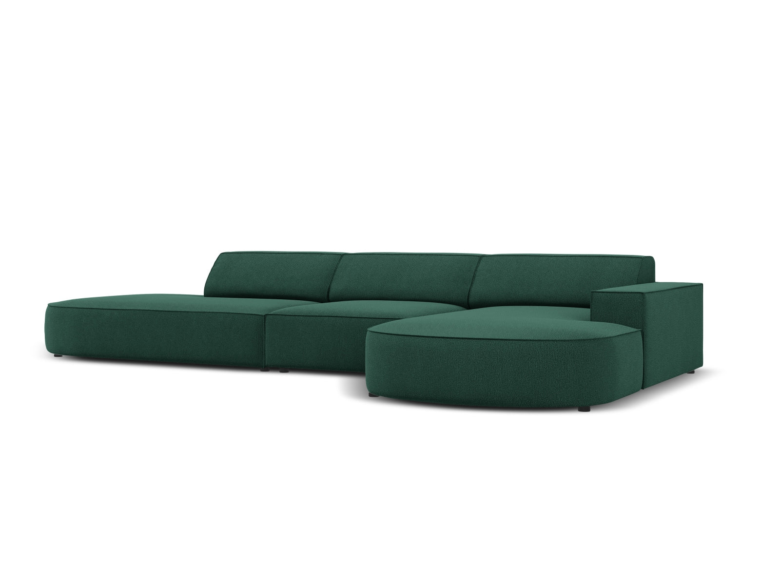 Jodie Modulares Ecksofa rechts 4 Sitzer in Green präsentiert im Onlineshop von KAQTU Design AG. Ecksofa rechts ist von Micadoni