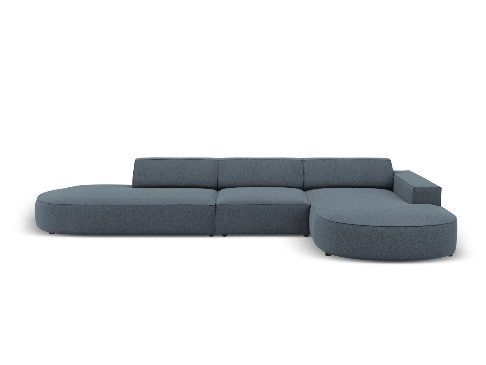 Jodie Modulares Ecksofa rechts 4 Sitzer in Blue präsentiert im Onlineshop von KAQTU Design AG. Ecksofa rechts ist von Micadoni