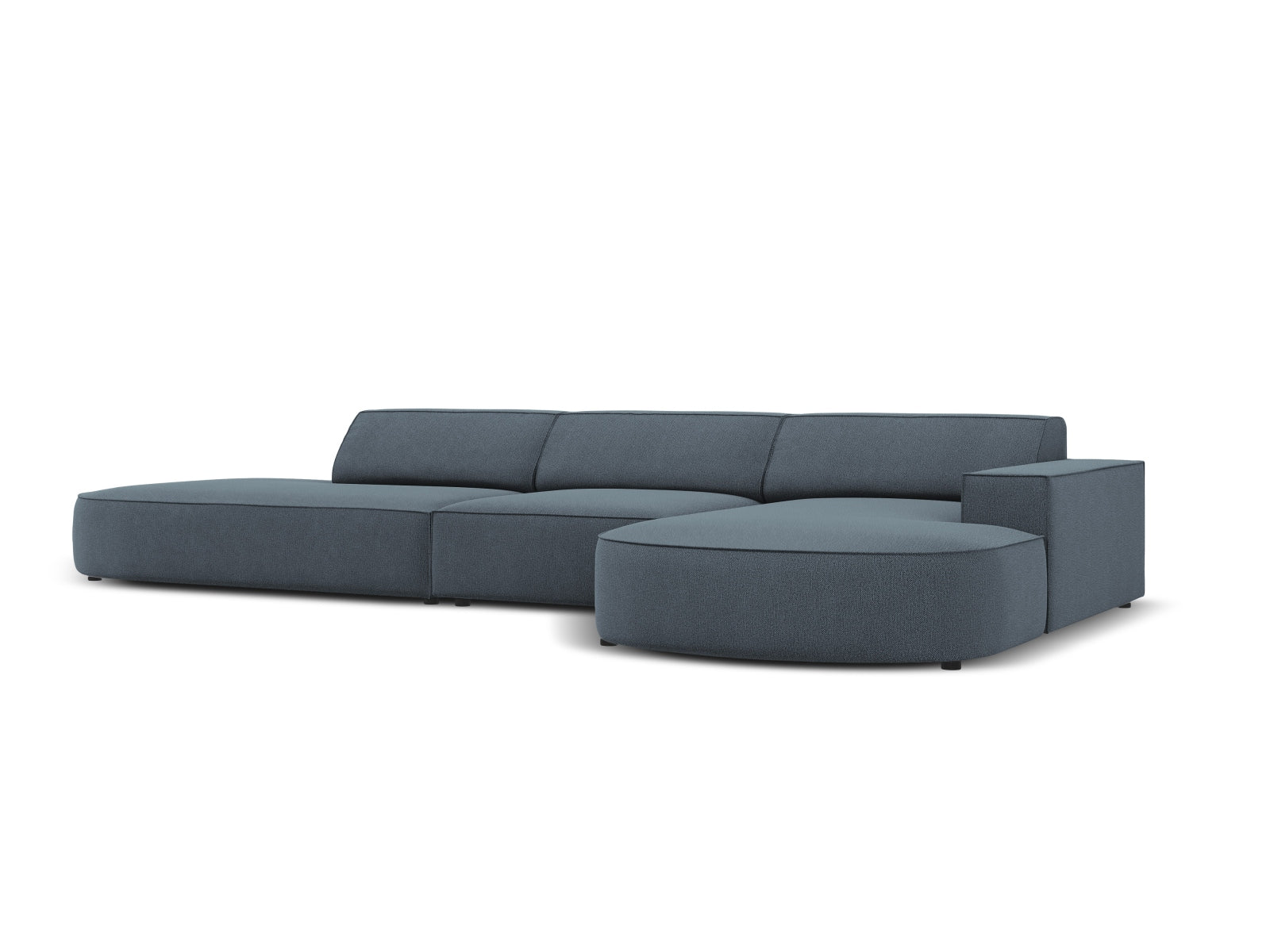 Jodie Modulares Ecksofa rechts 4 Sitzer in Blue präsentiert im Onlineshop von KAQTU Design AG. Ecksofa rechts ist von Micadoni