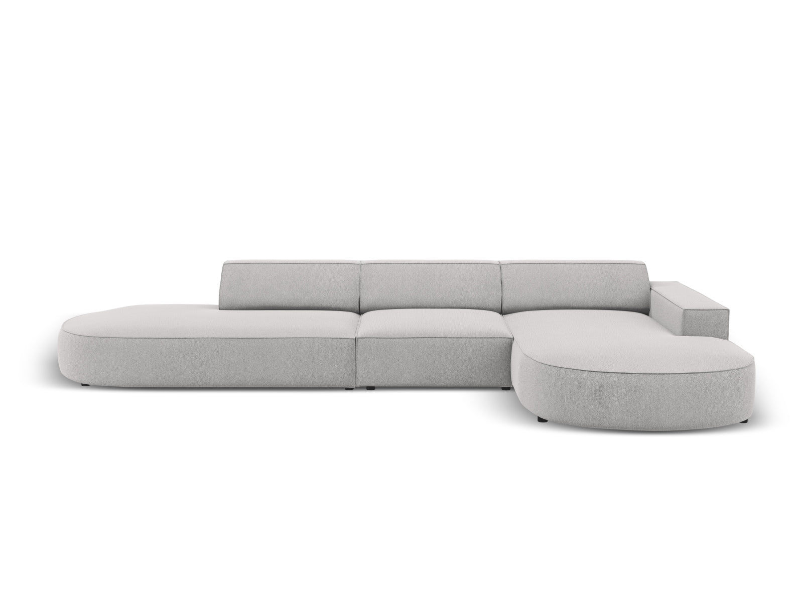 Jodie Modulares Ecksofa rechts 4 Sitzer in Light Grey präsentiert im Onlineshop von KAQTU Design AG. Ecksofa rechts ist von Micadoni